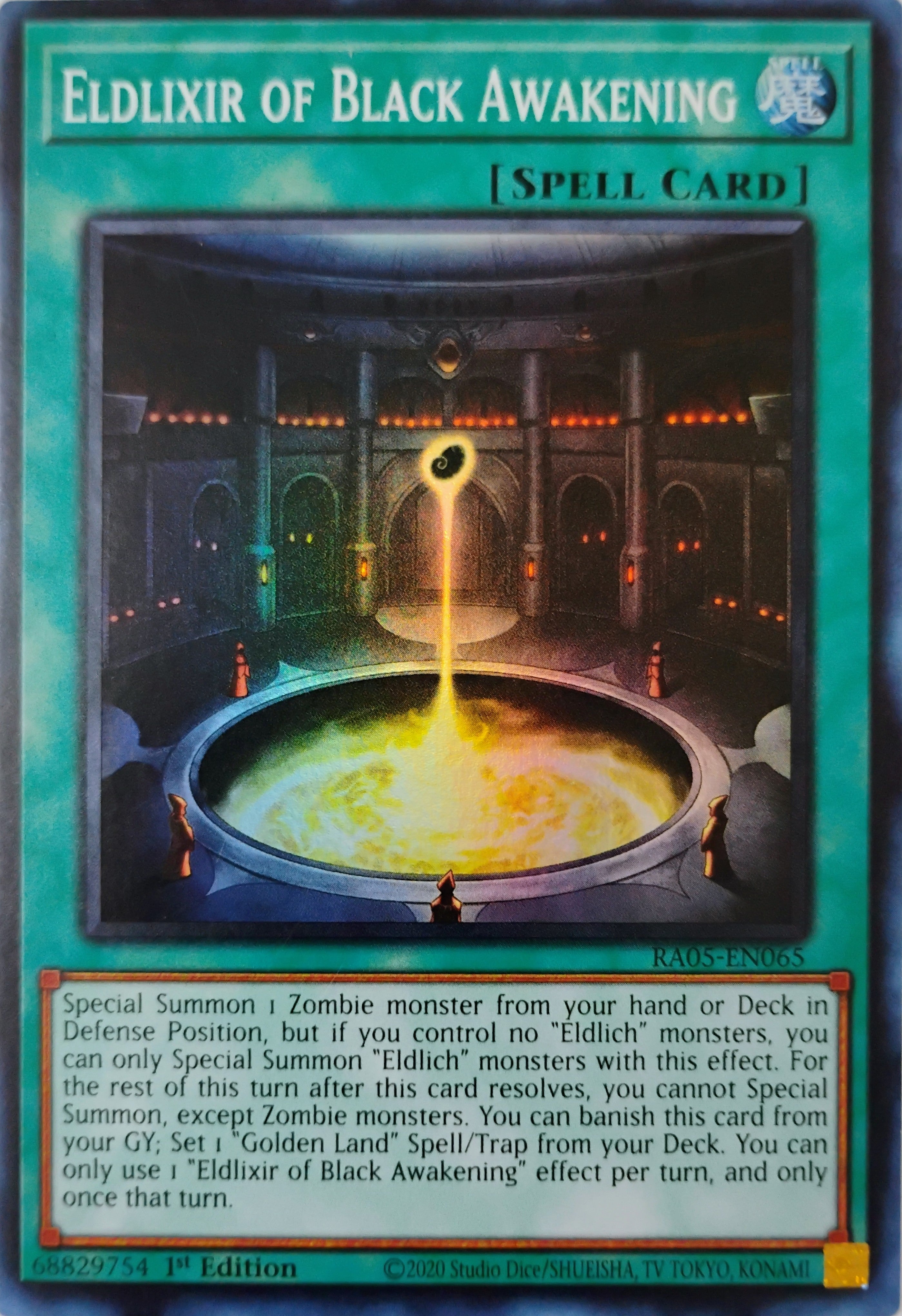 Yugioh! Eldlixir of Black Awakening Ra05-en065 Super Rare