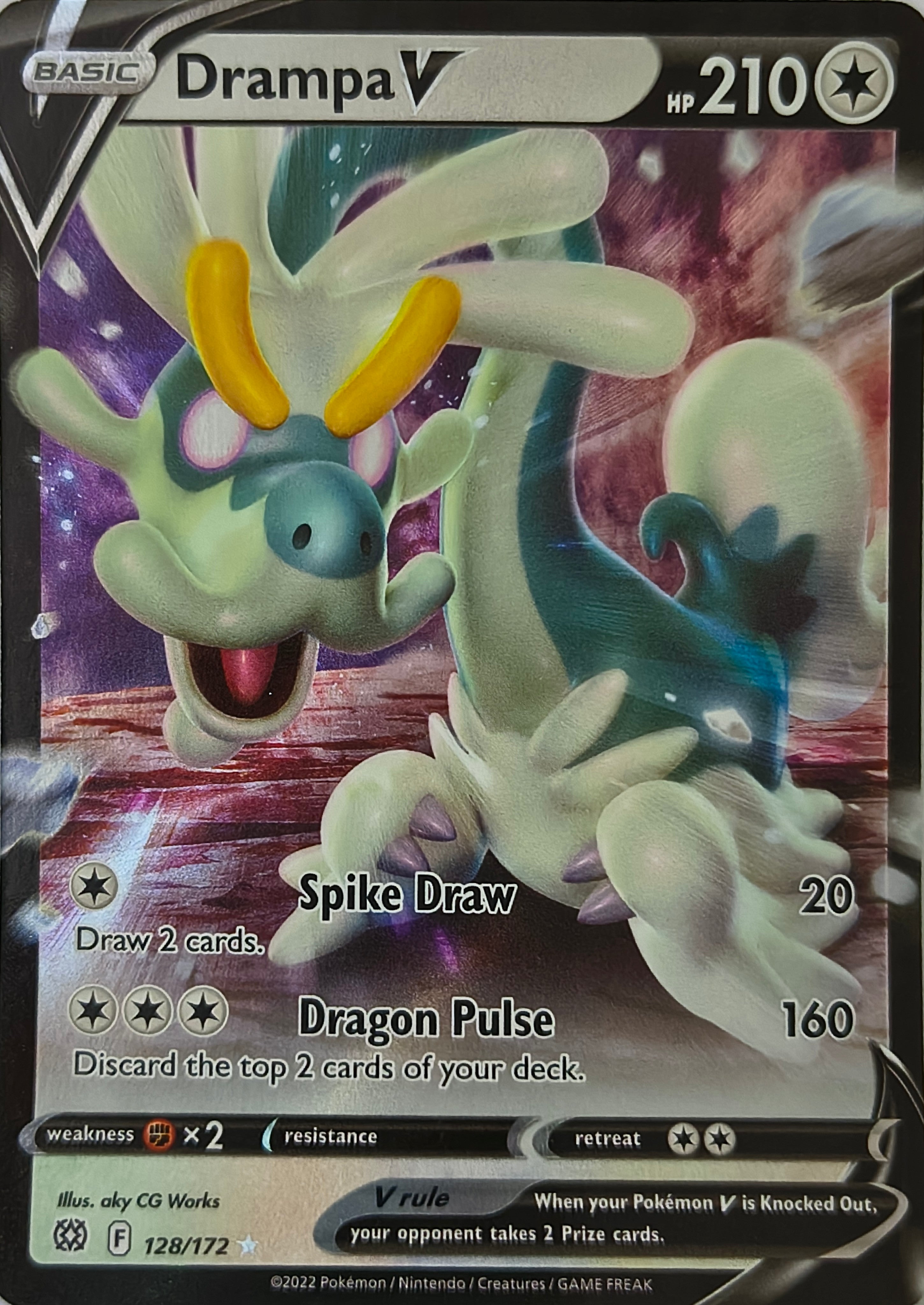 Pokémon tcg Drampa V 128/172