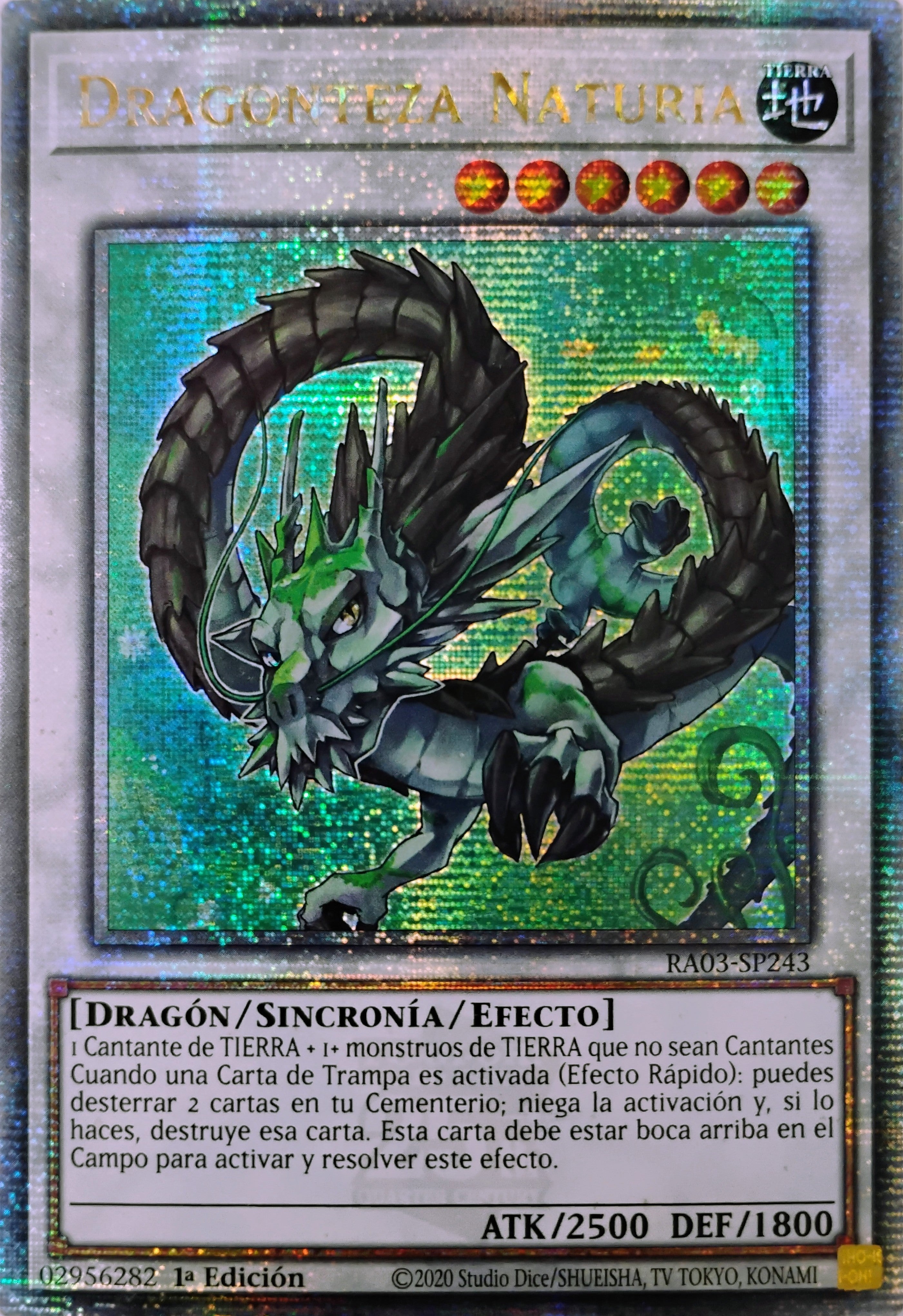 Yugioh! Dragonteza Naturia Ra03-sp243 Quarter Century