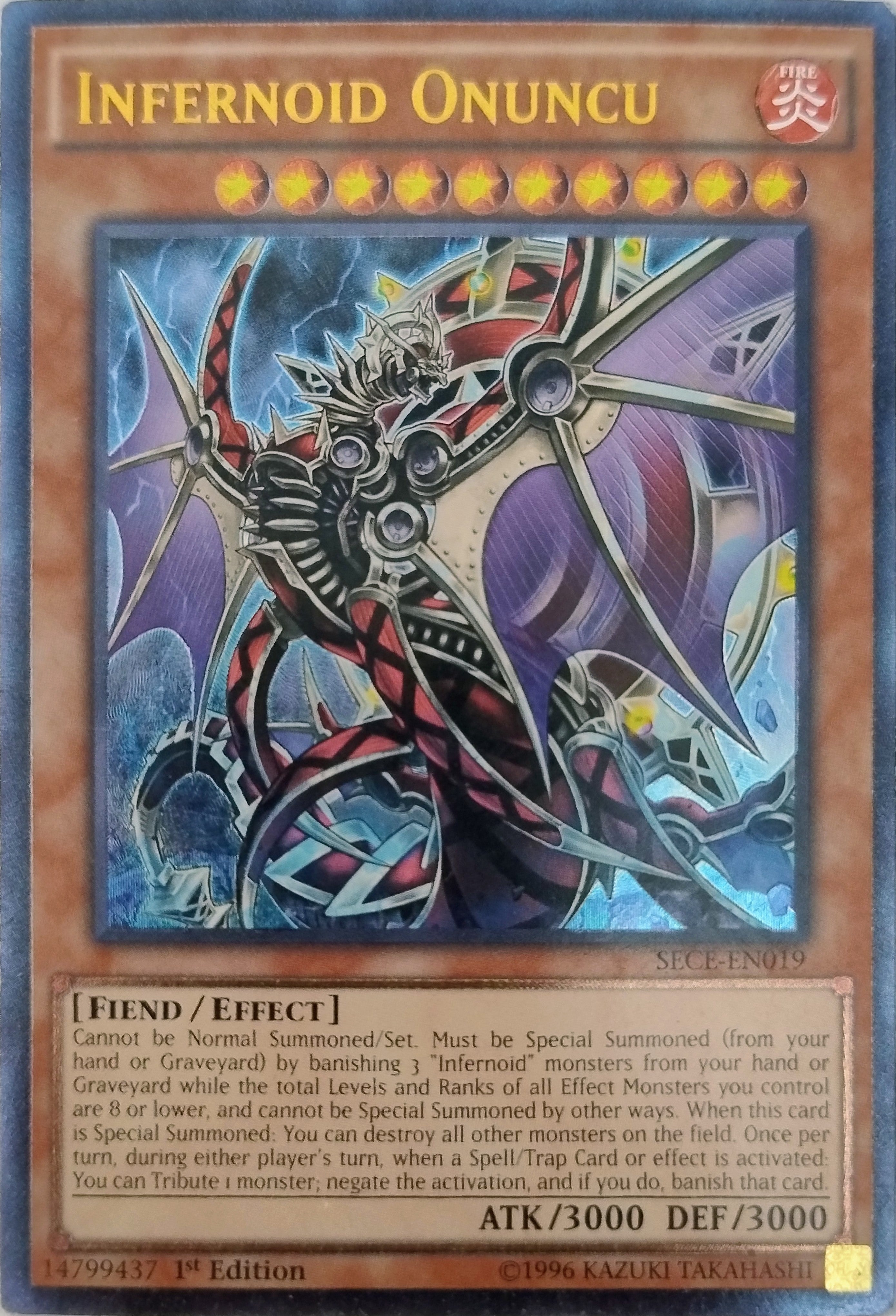Yugioh! Infernoid Onuncu Sece-en019 1st Edition Ultimate