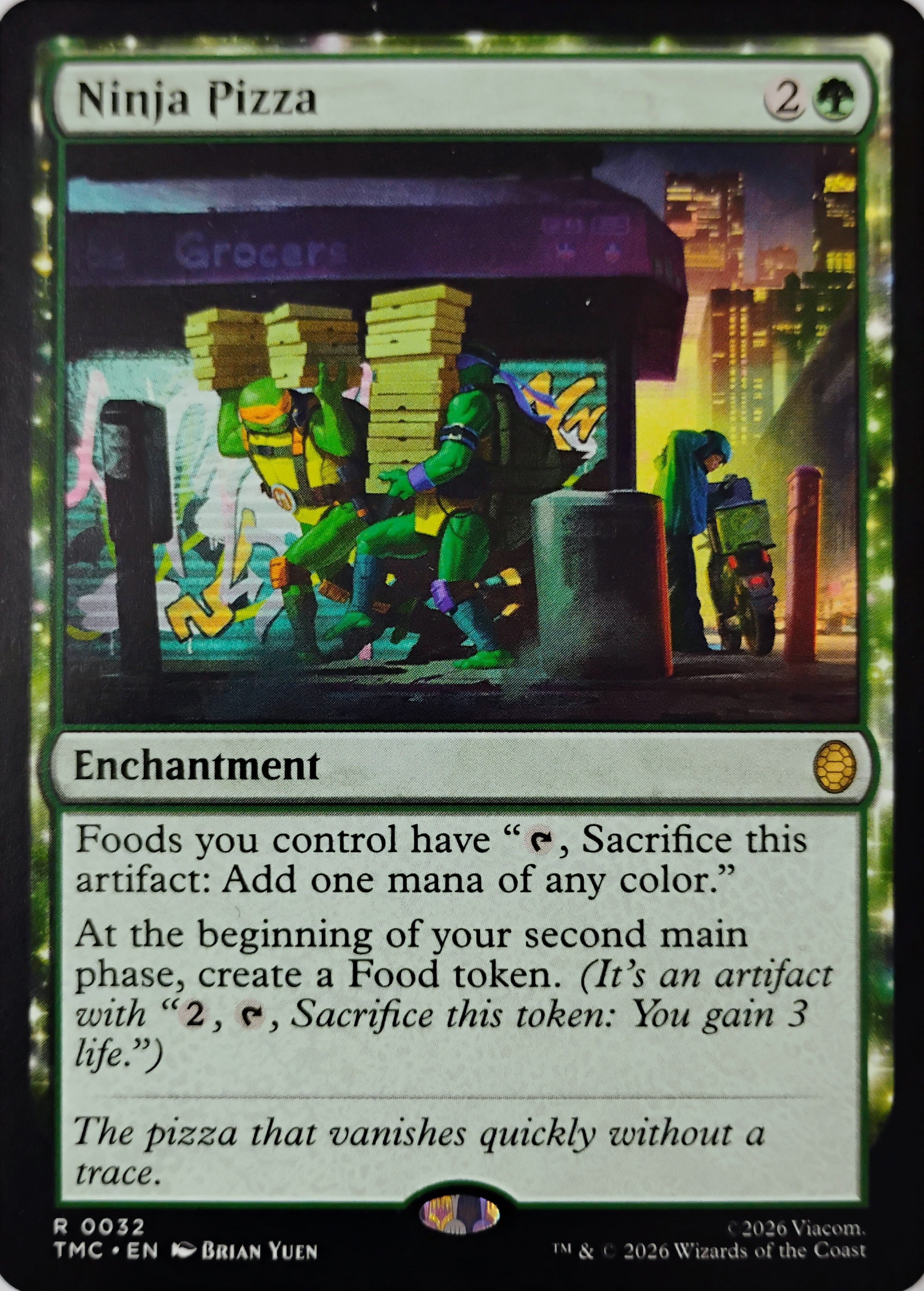 Magic tcg Ninja Pizza 0032 Rara