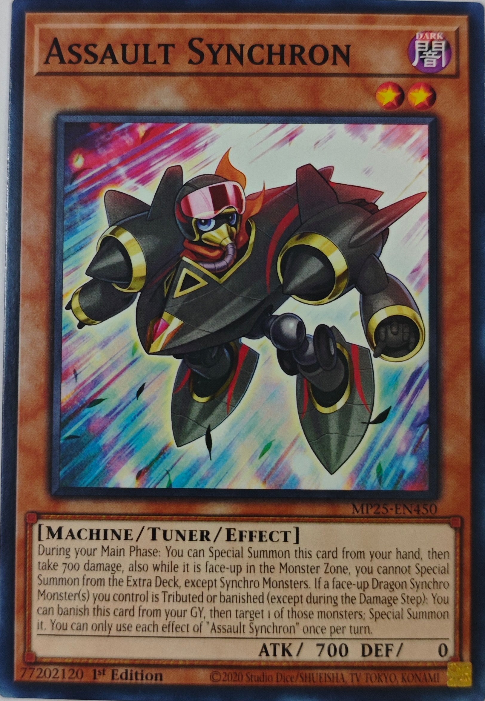 Yugioh! Assault Synchron Mp25-En450 1st Edition