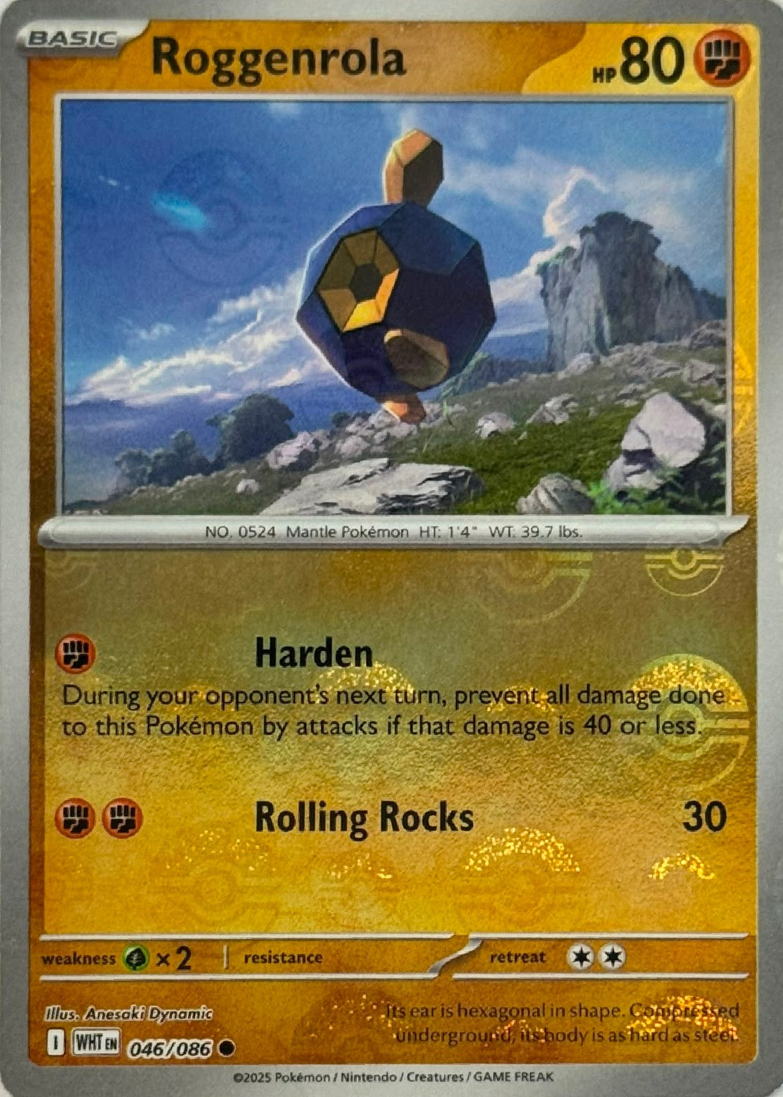 Pokémon Tcg Roggenrola 046/086 (Poke Ball)
