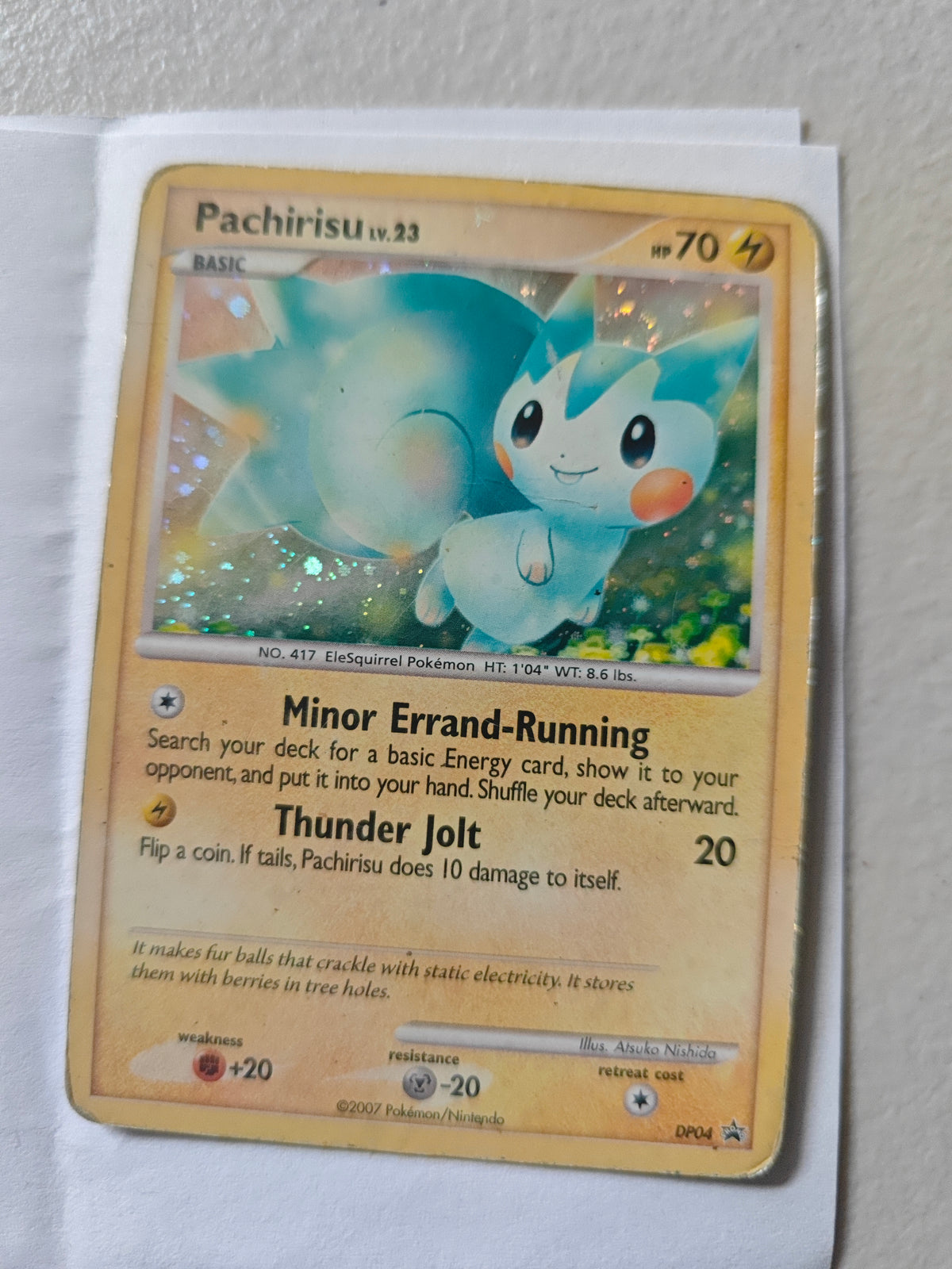 Pokemon Tcg Pachirisu lv 23 DP04 holo (DMG)