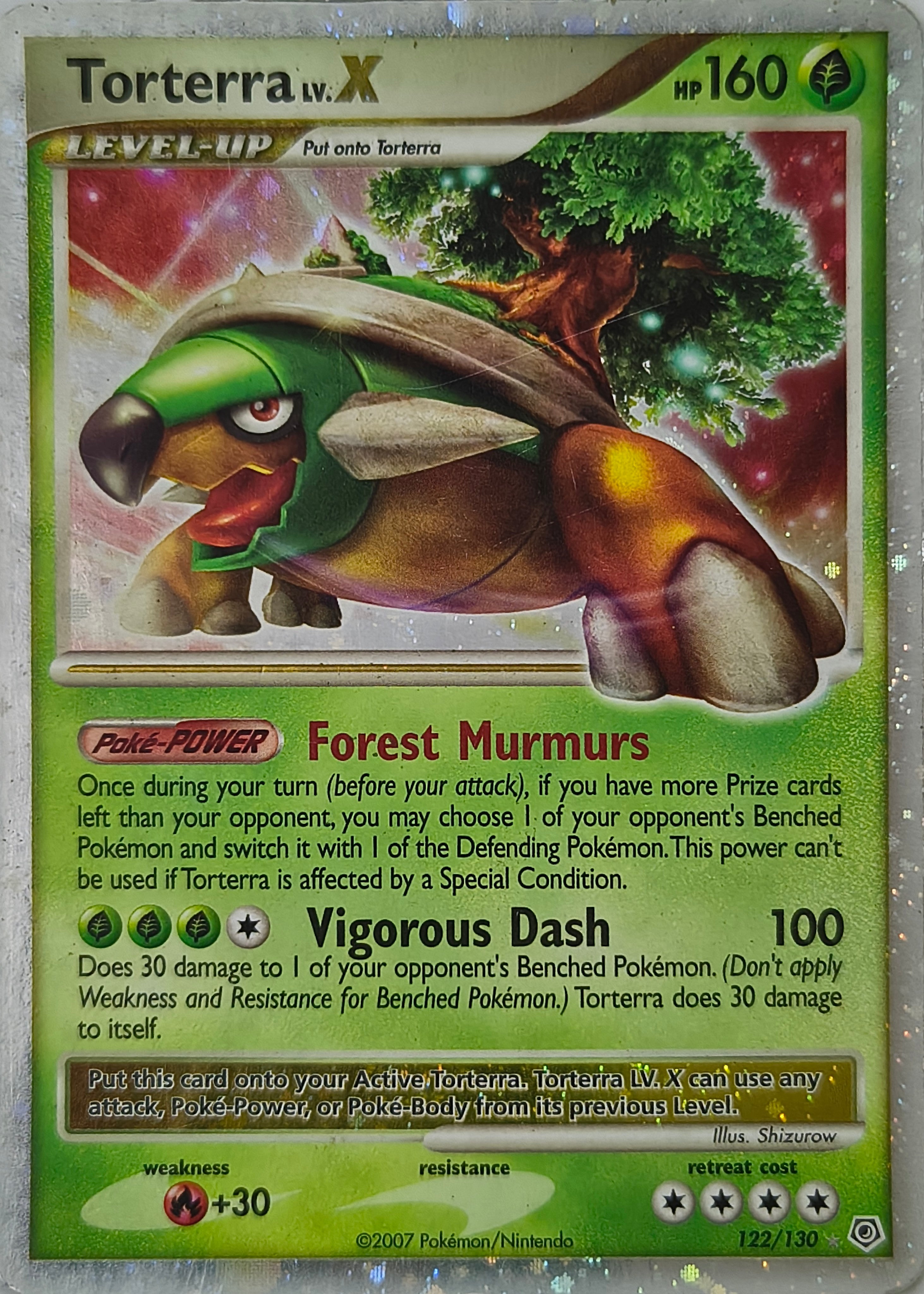 Pokémon tcg Torterra Lv.X 122/130 Holo Cosmo