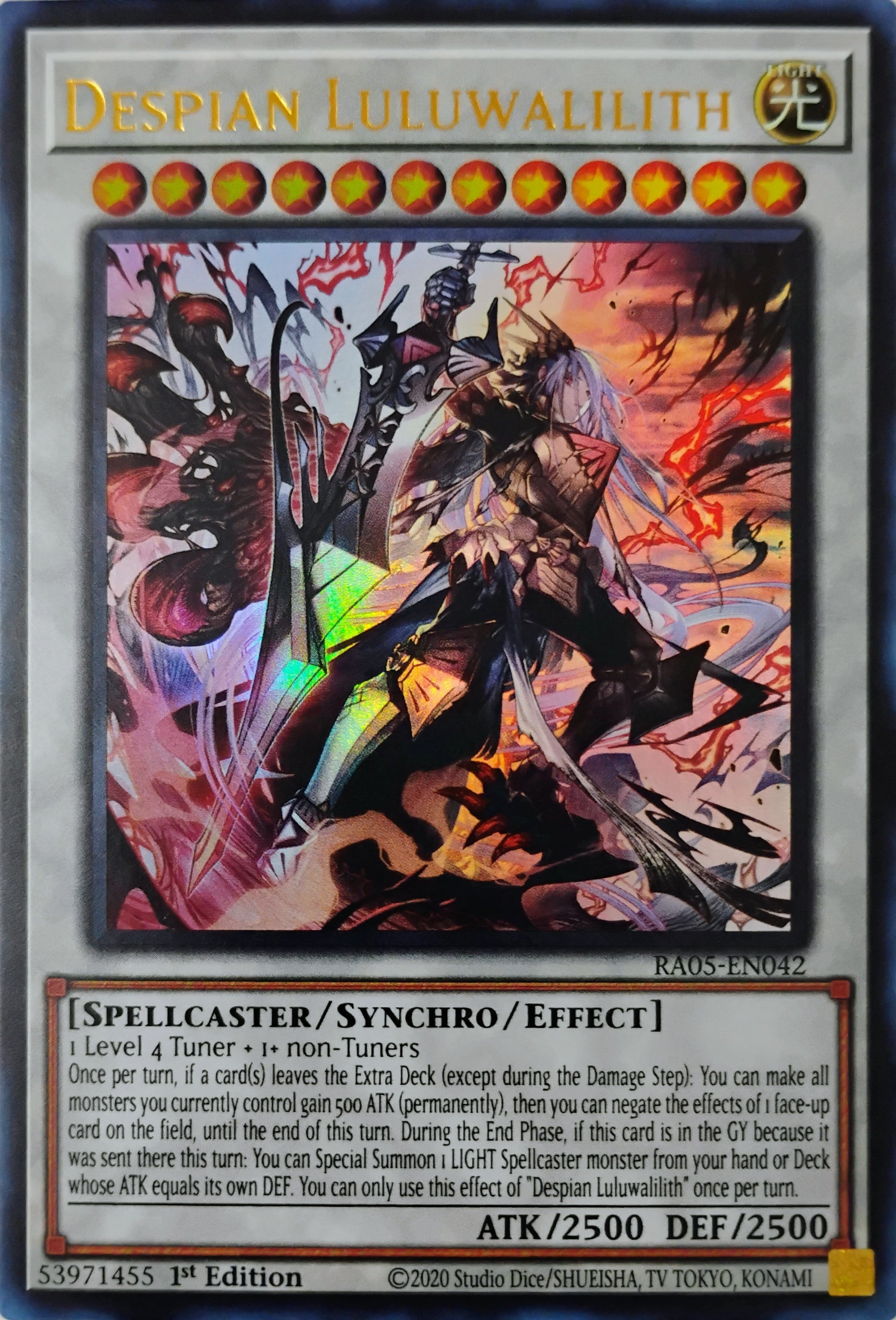 Yugioh! Despian Luluwalilith Ra05-en042 1st edition Ultra Rare