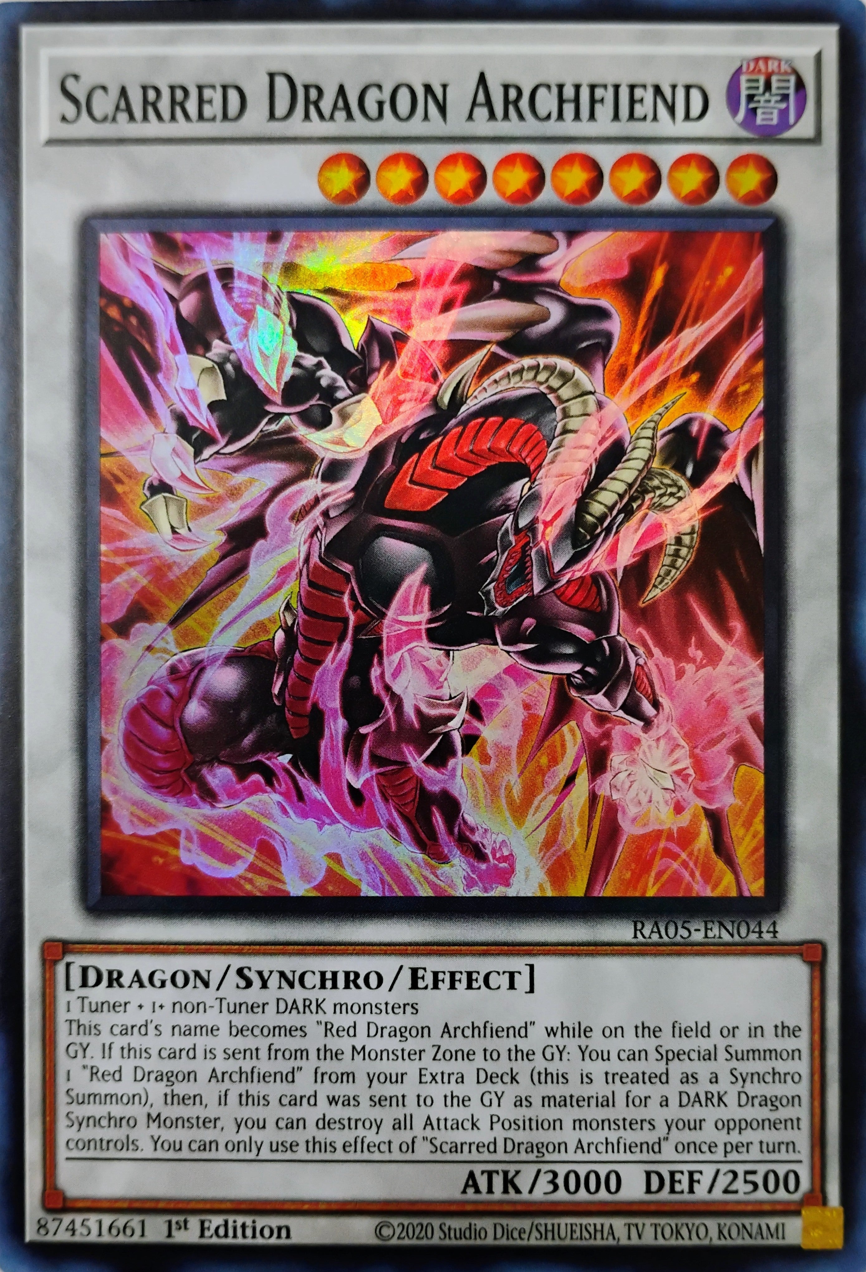 Yugioh! Scarred Dragon Archfiend Ra05-en044 Super Rare