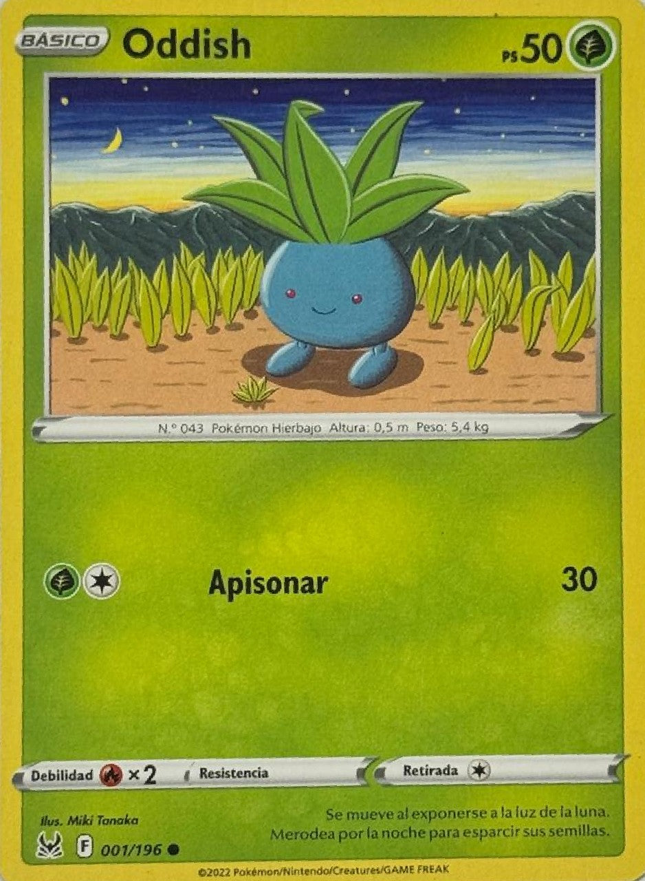 Pokémon Tcg Oddish 001/196 (Español)