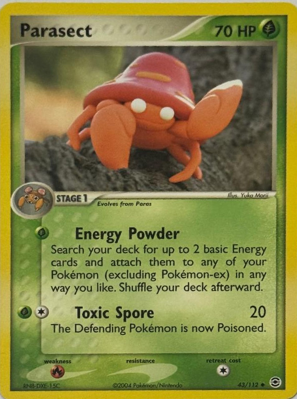 Pokémon Tcg Parasect 43/112