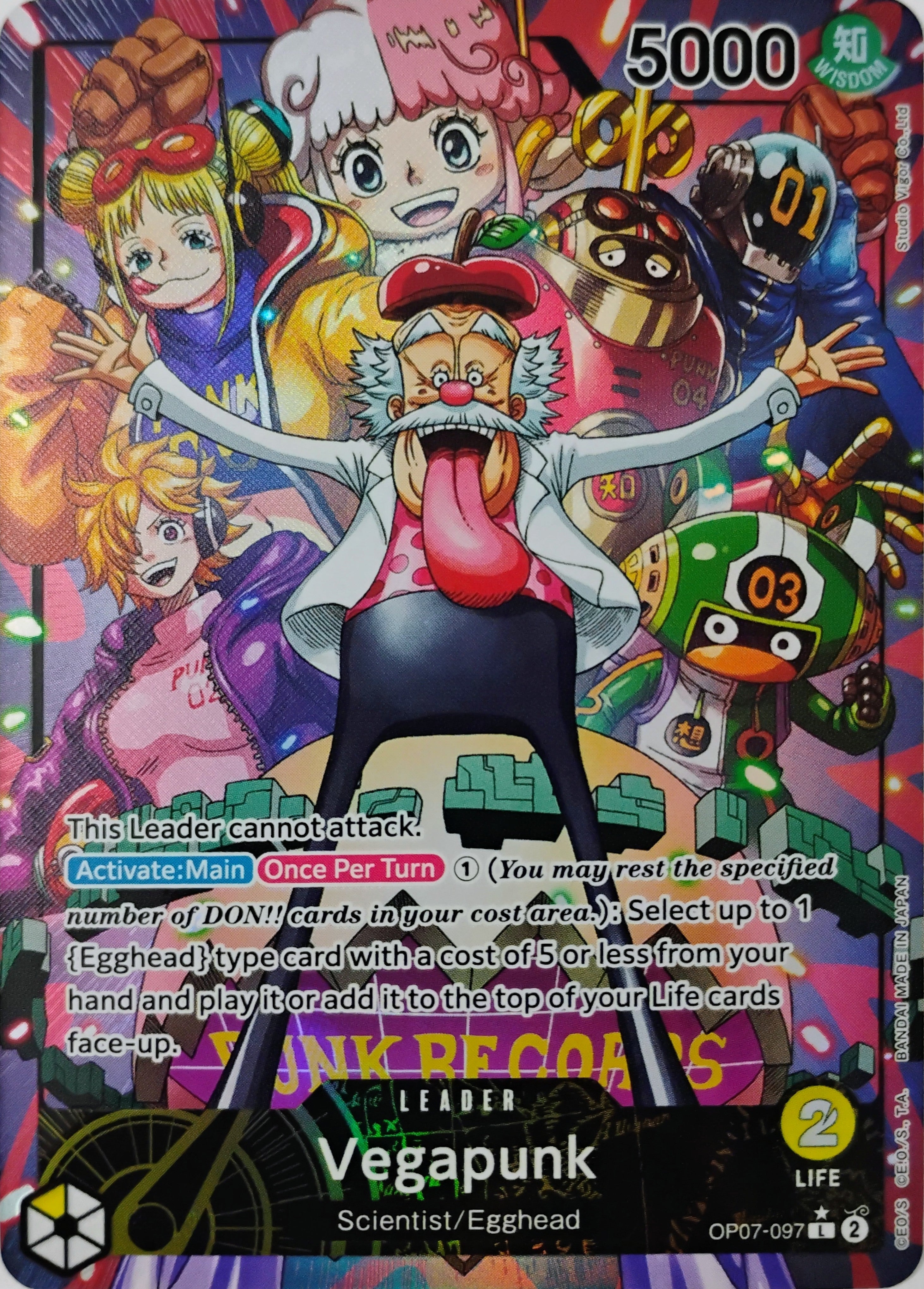 One piece Vegapunk Op07-097 Foil