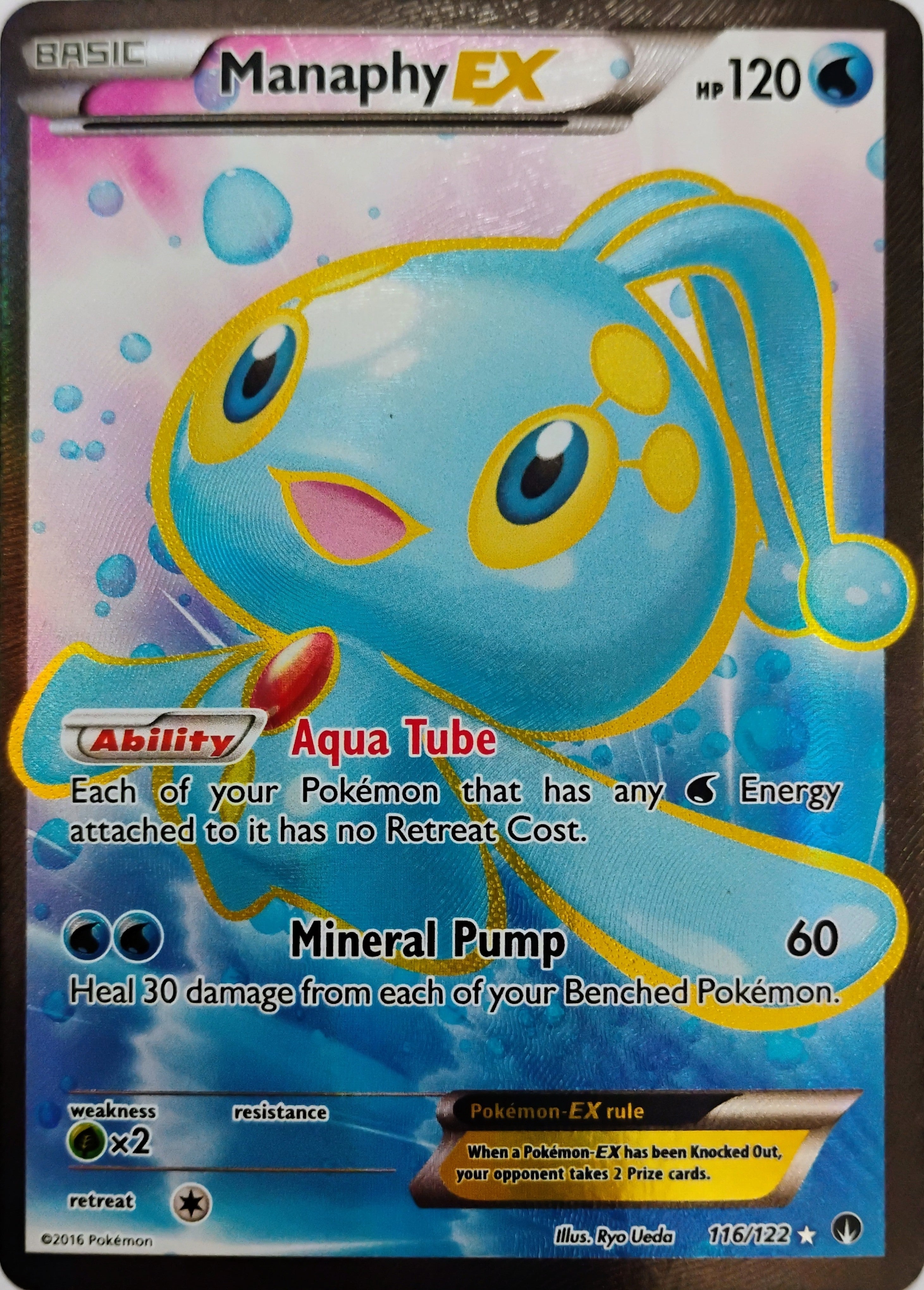 Pokémon tcg Manaphy Ex 116/122