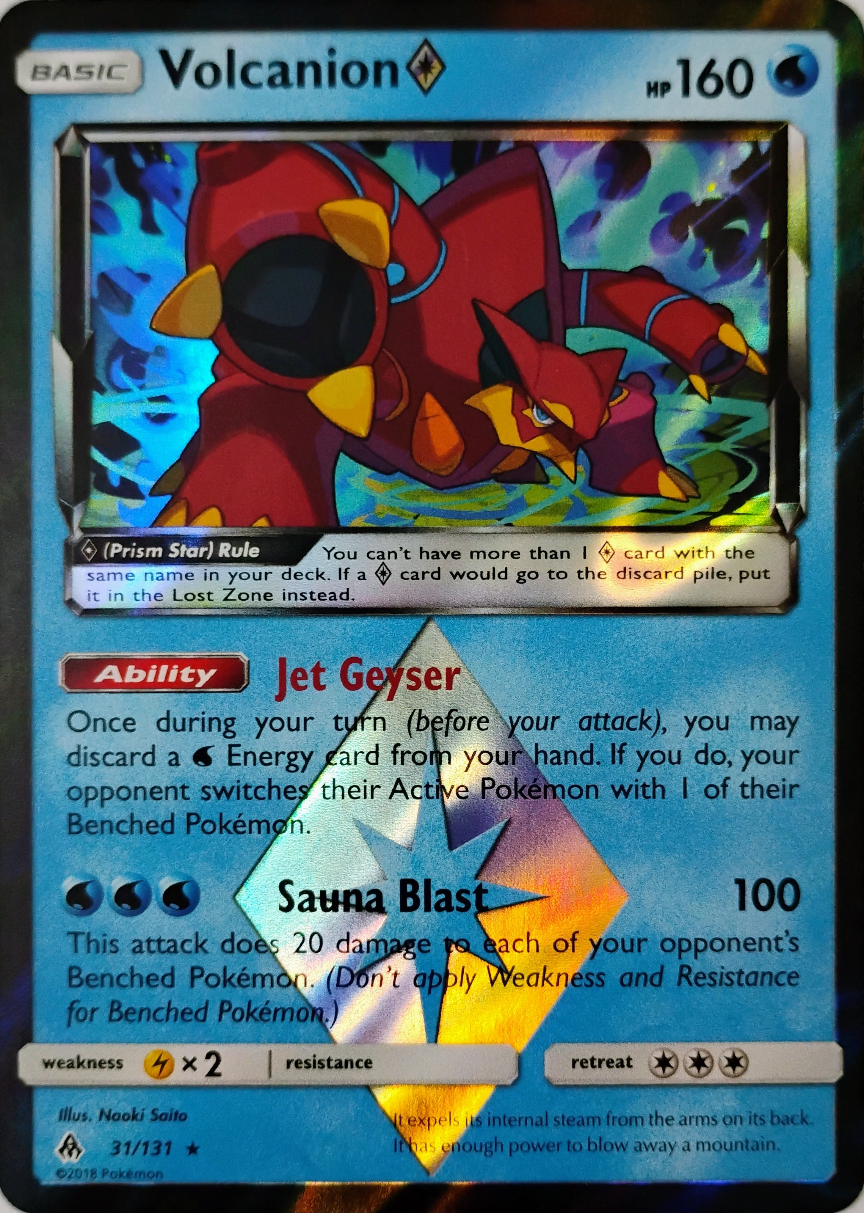 Pokémon tcg Volcanion 31/131 Prismatic Rare
