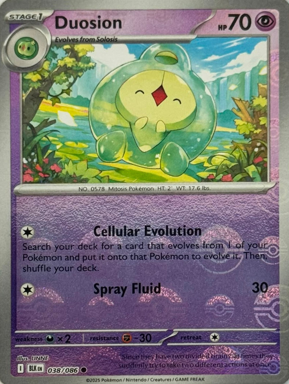 Pokémon Tcg Duosion 038/086 (Poke Ball)