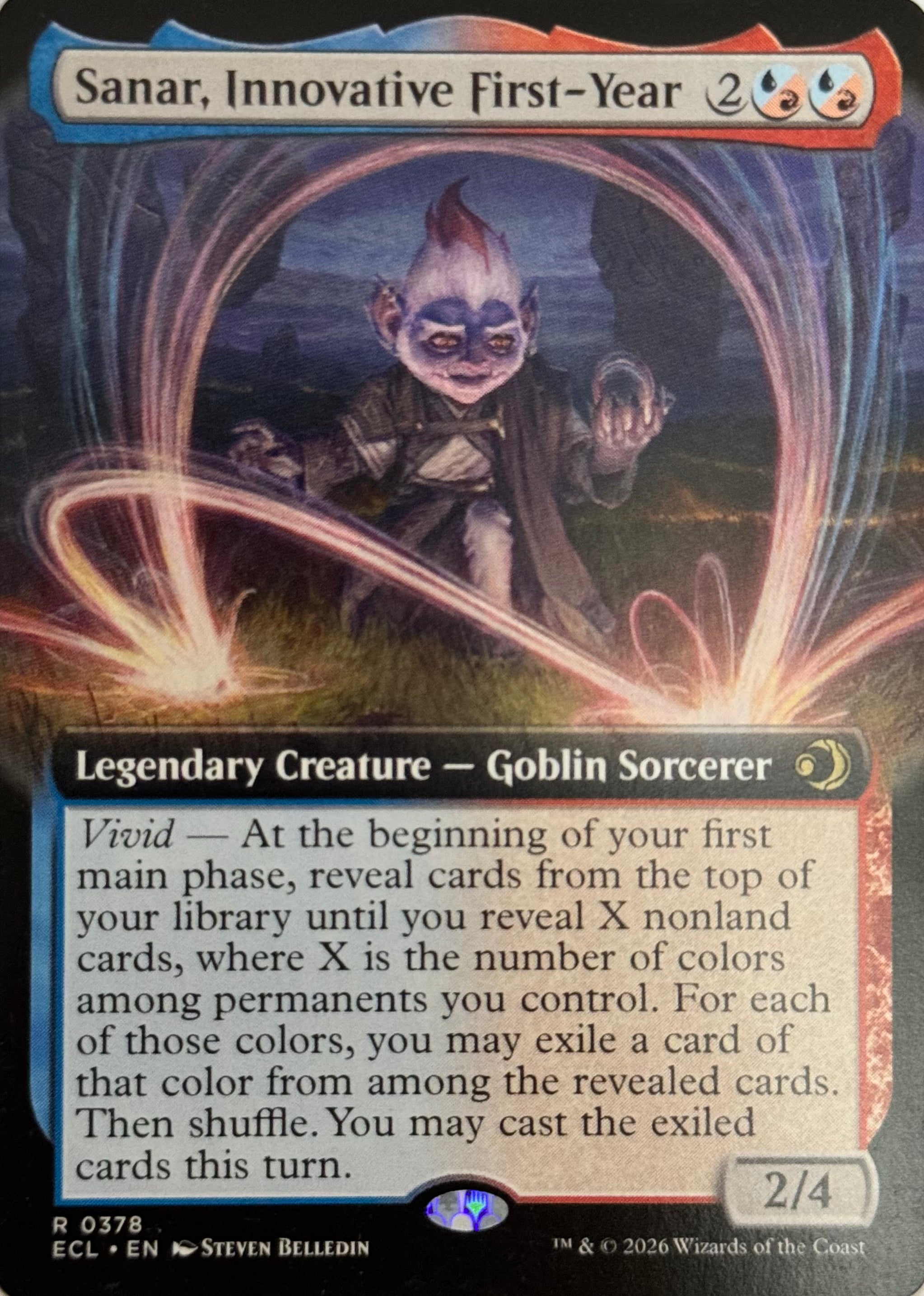 Magic Tcg Sanar, Innovative First-Year 0378 (Extended Art) Foil