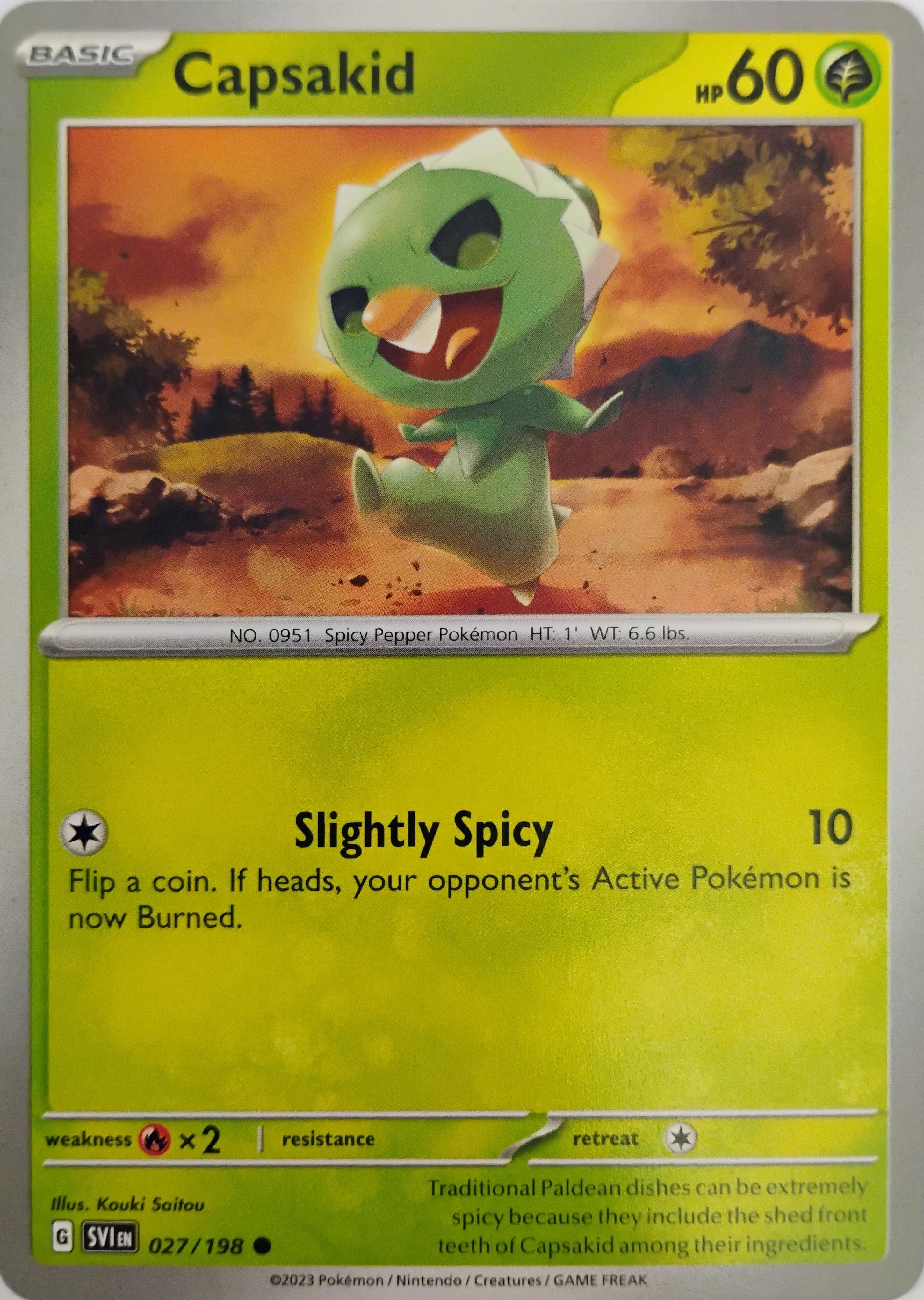 Pokémon tcg Capsakid 027/198