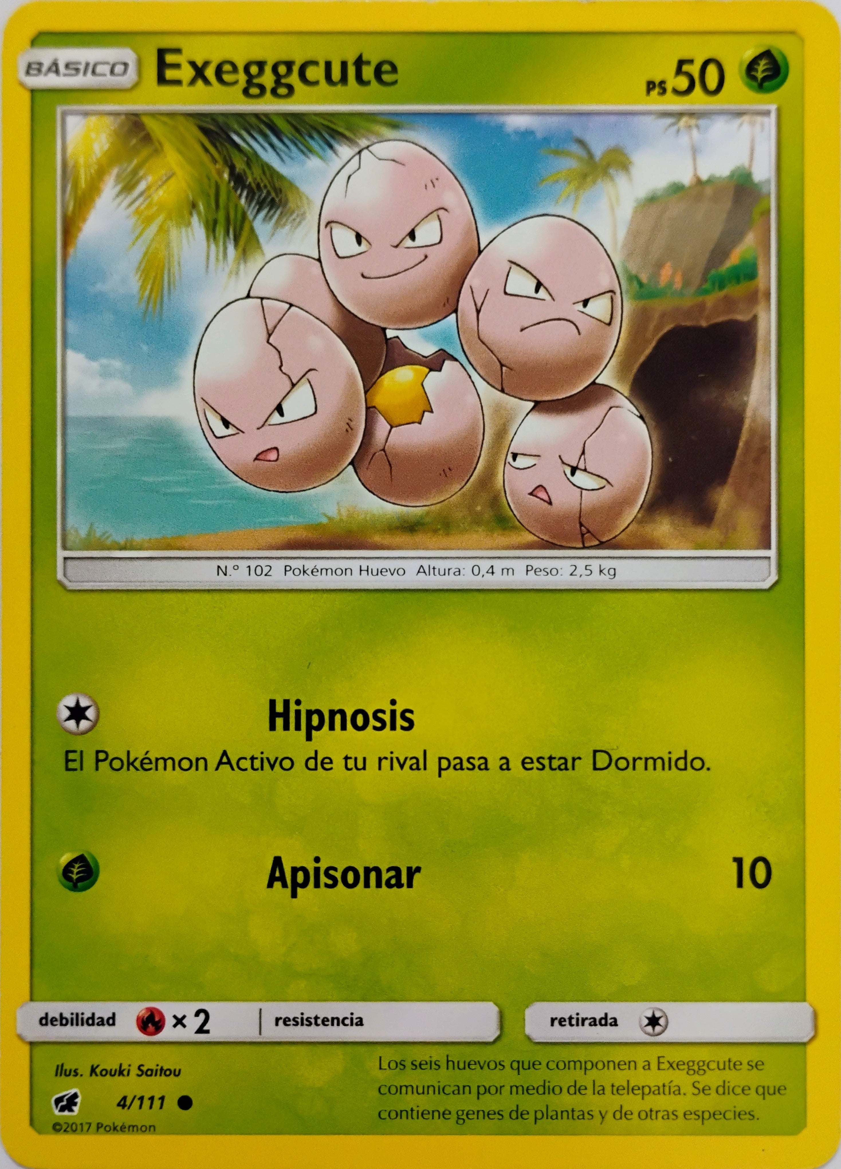 Pokémon tcg Exeggcute 4/111 (Español)