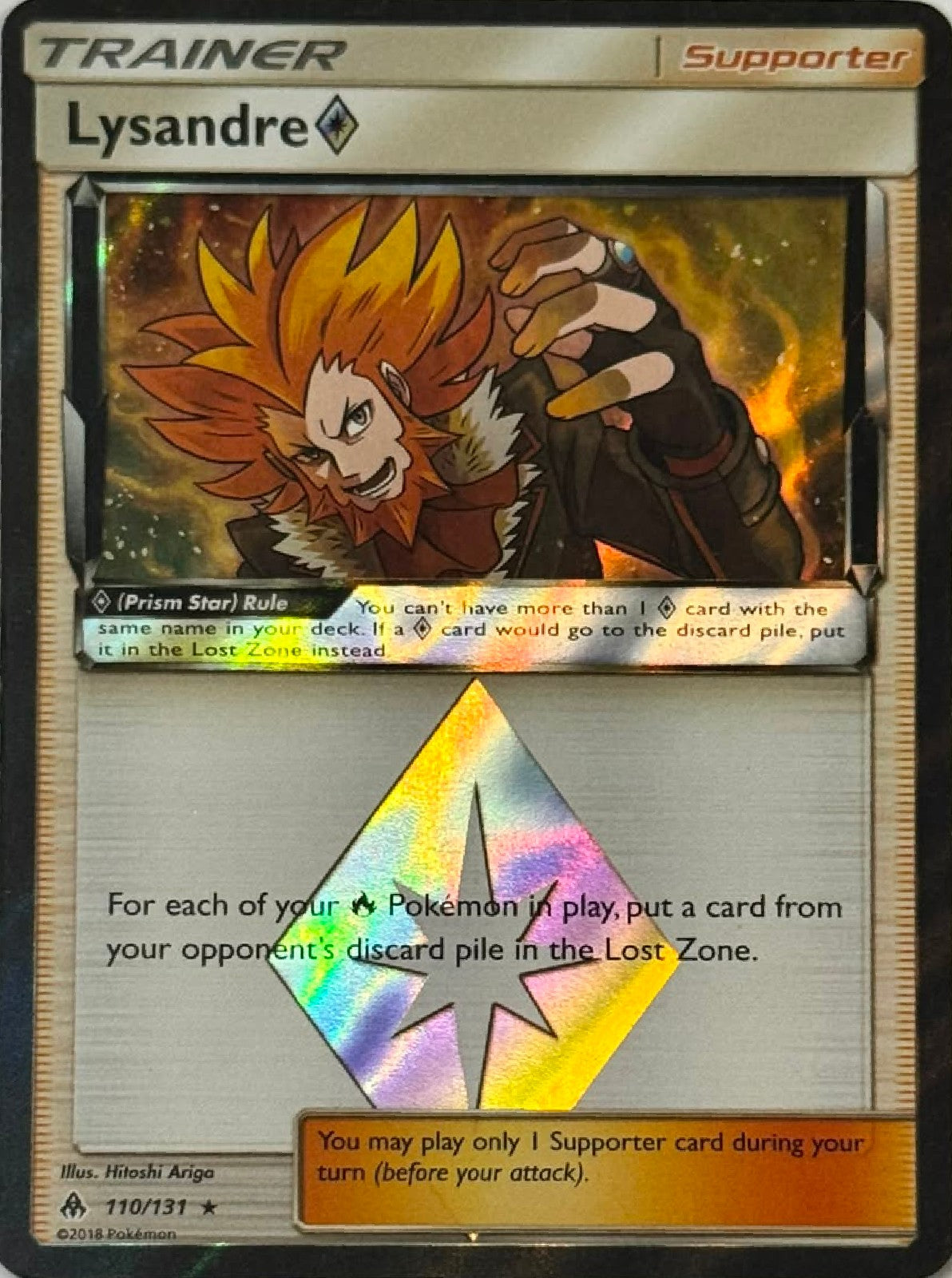Pokémon Tcg Lysandre 110/131 Prismatic Star