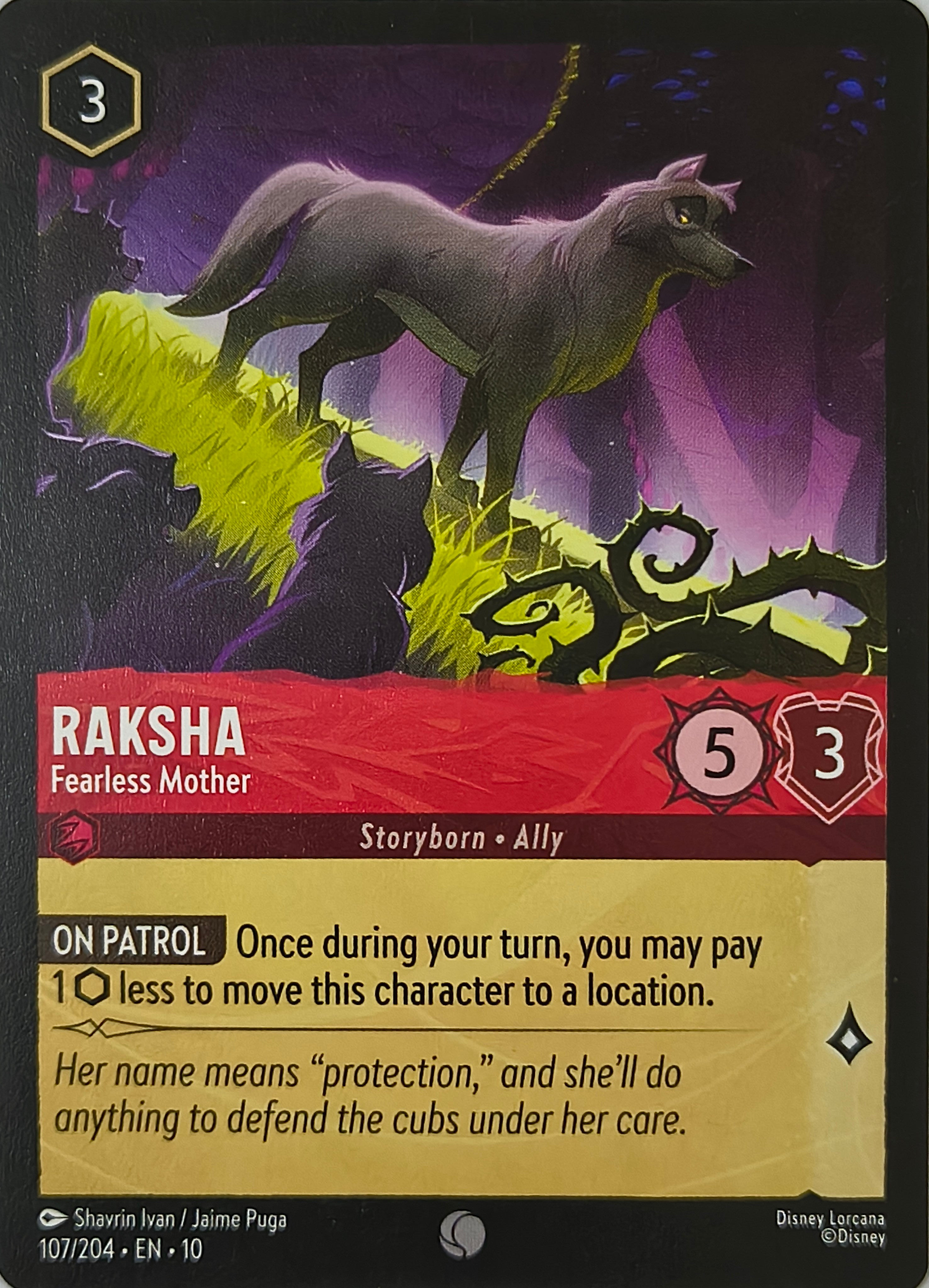 Disney Lorcana Raksha 107/204