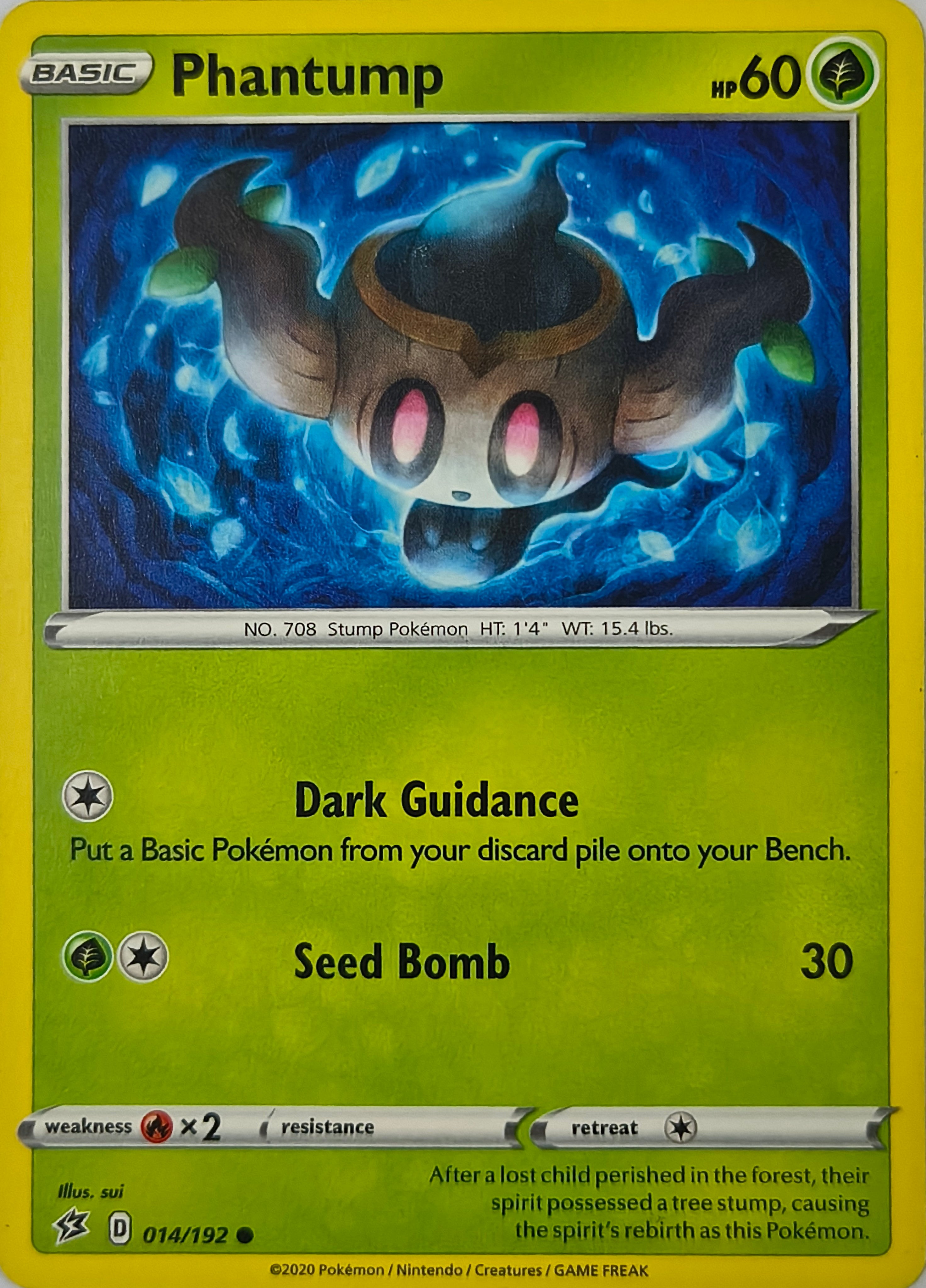 Pokémon tcg Phantump 014/192