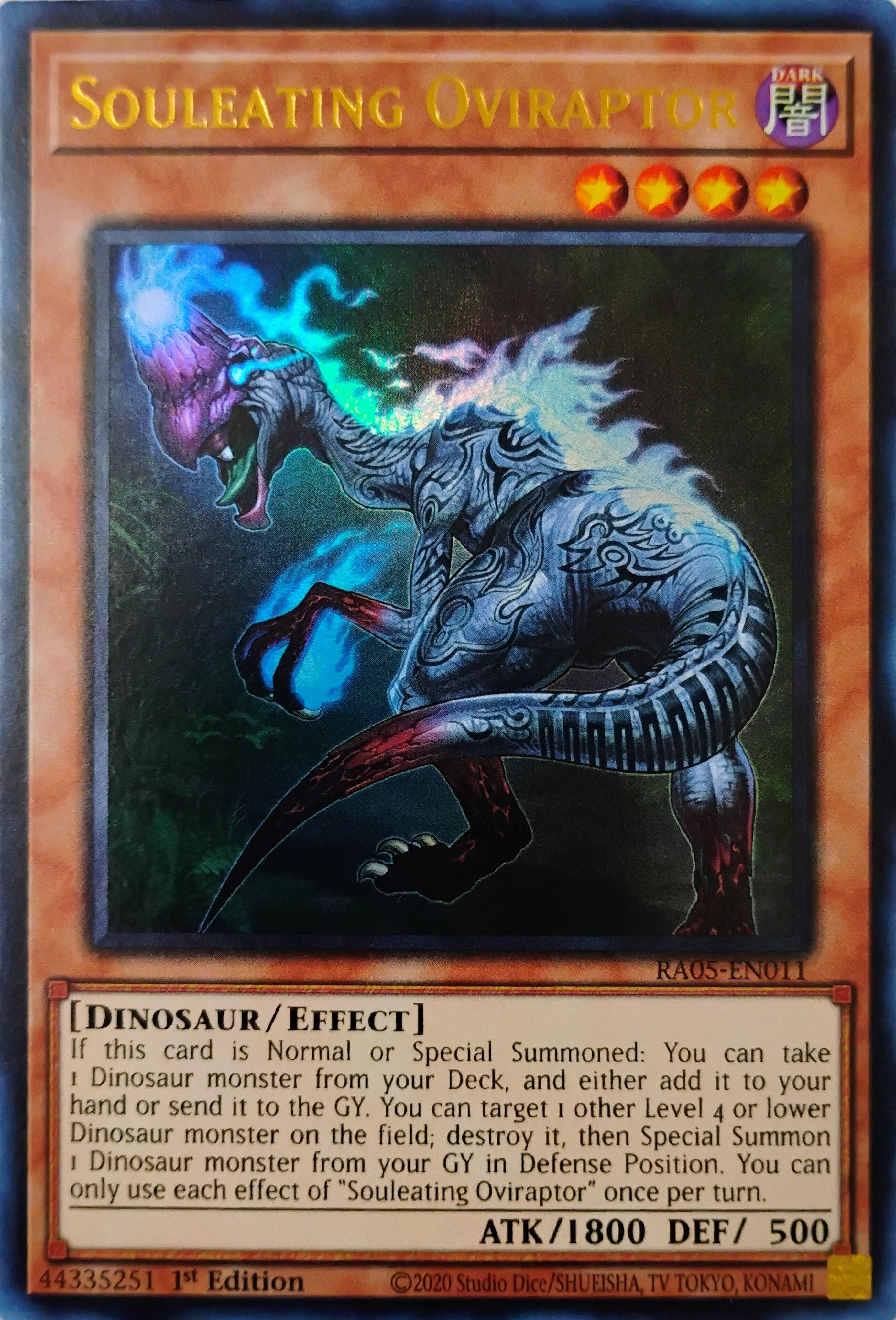 Yugioh! Souleating Oviraptor Ra05-en011 Ultra Rare