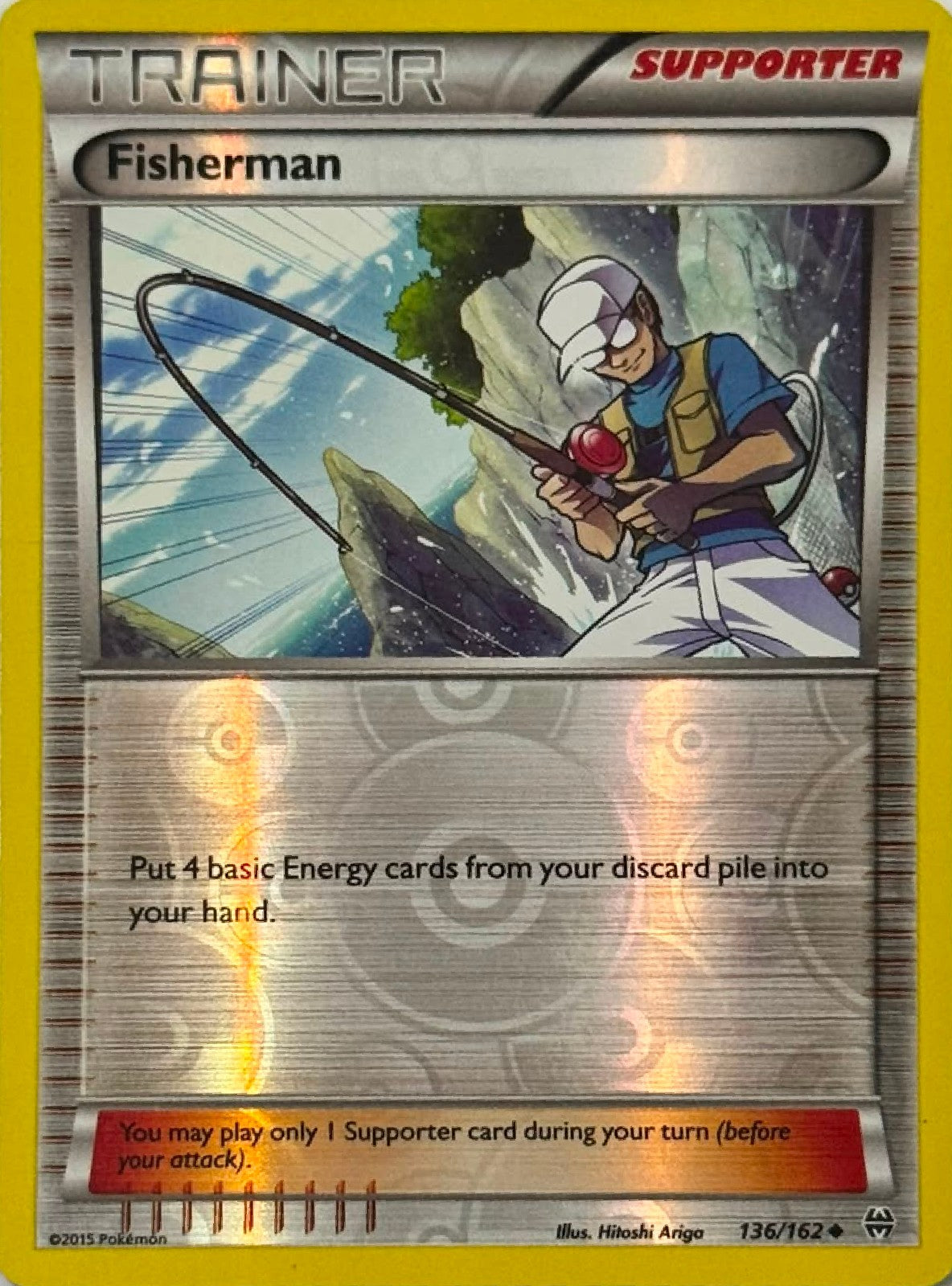 Pokémon Tcg Fisherman 022/034 Reverse