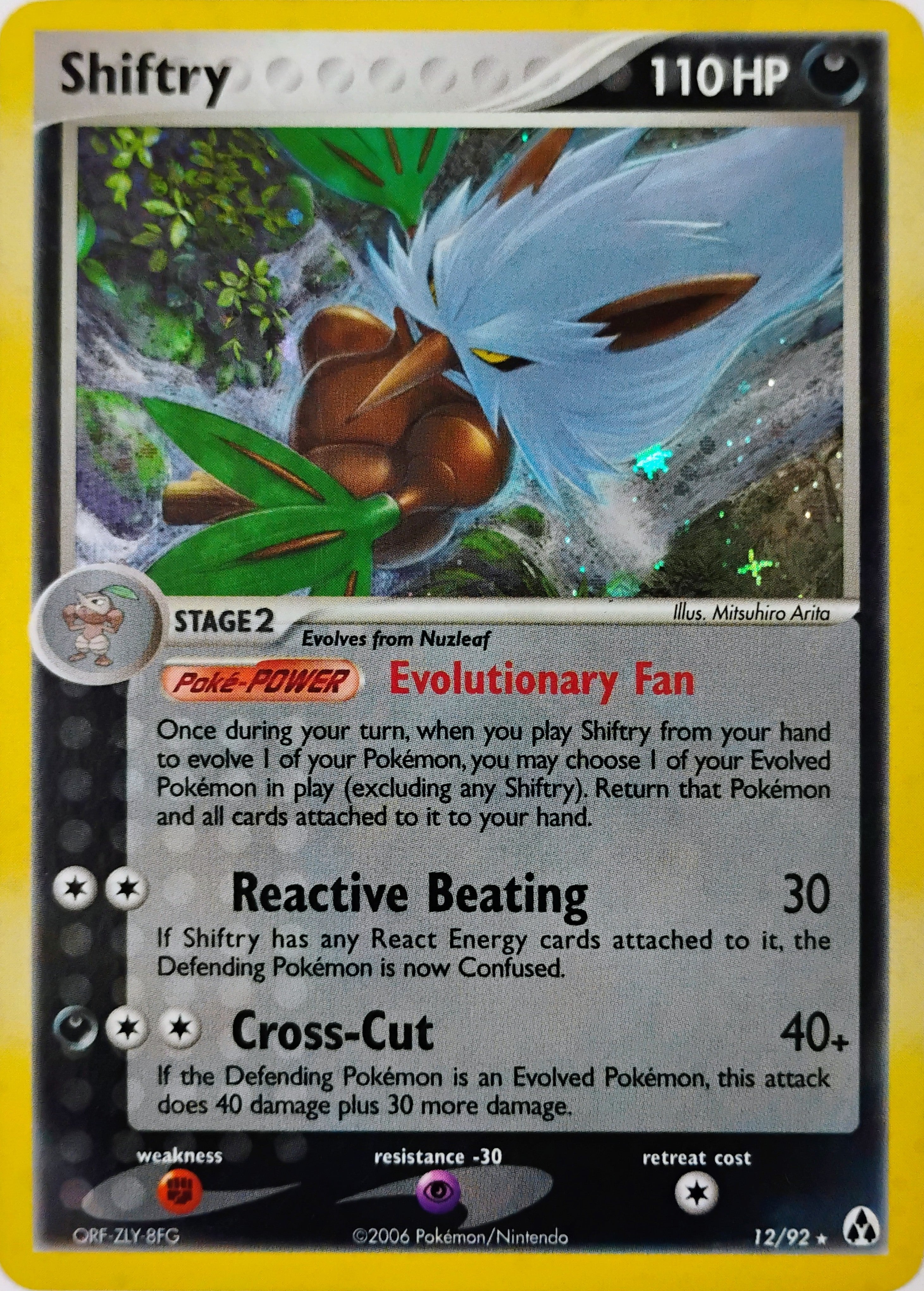 Pokémon tcg Shiftry 12/92 Holo