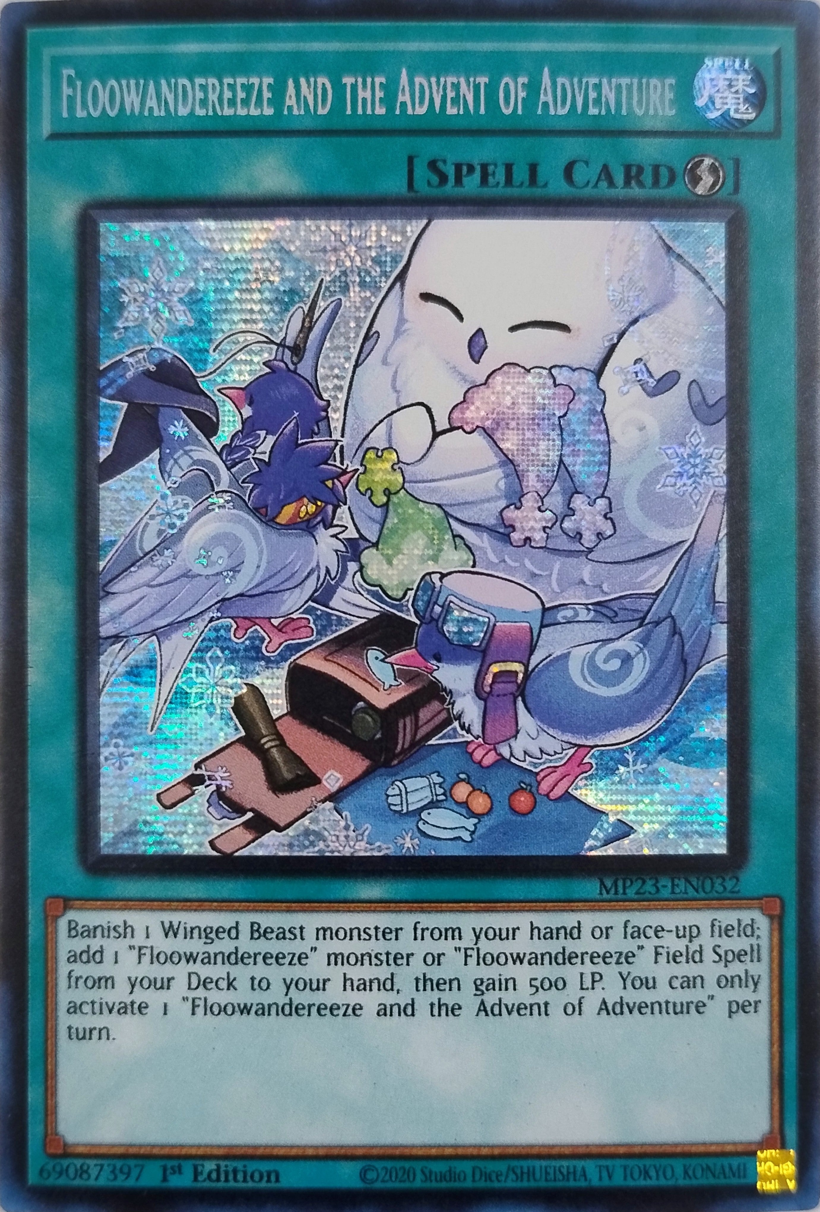Yugioh! Floowandereeze And The Advent Of Adventure Mp23-en032 1st Edition Prismatic