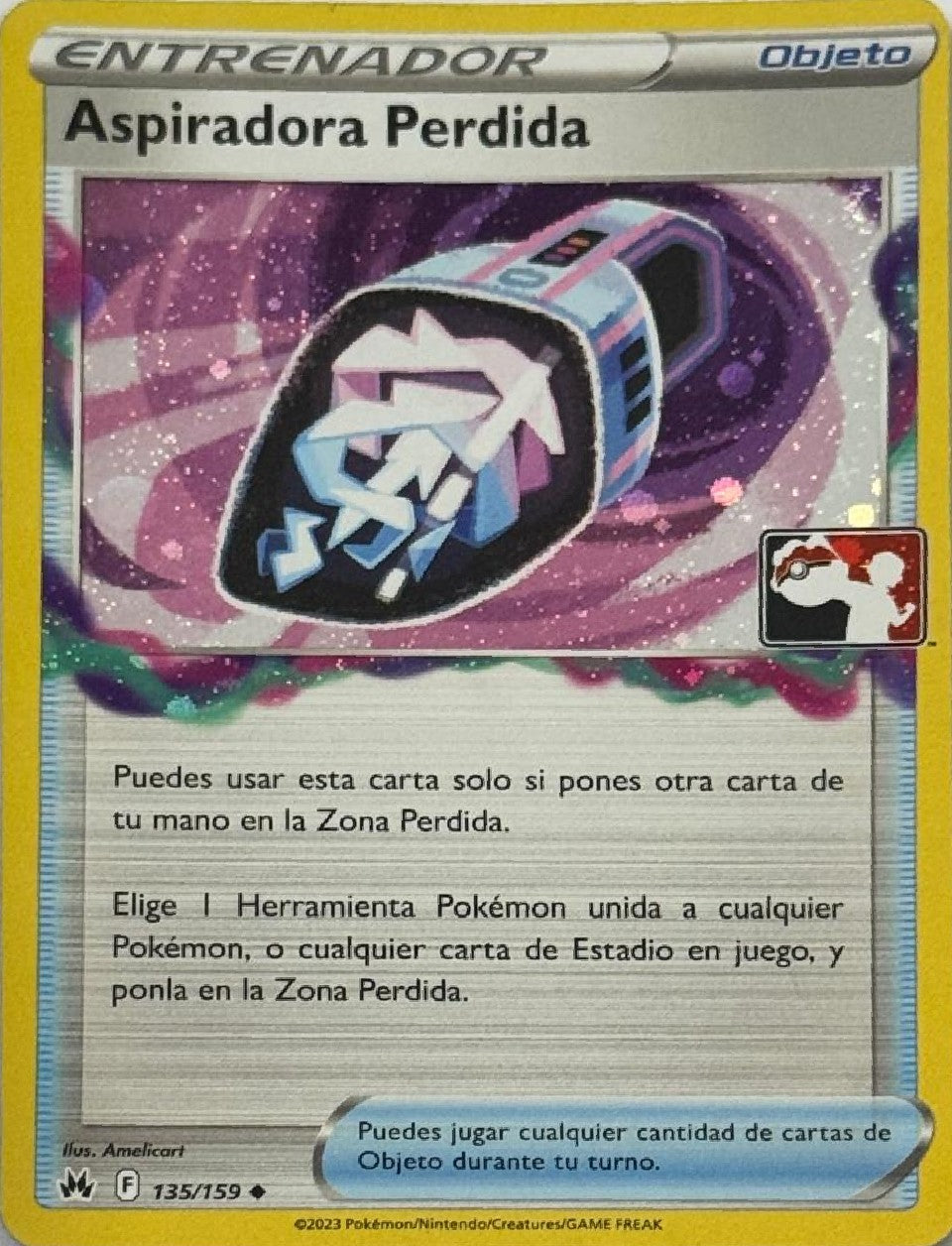 Pokémon Tcg Aspiradora Perdida 135/159 Holo (Liga) (Español)