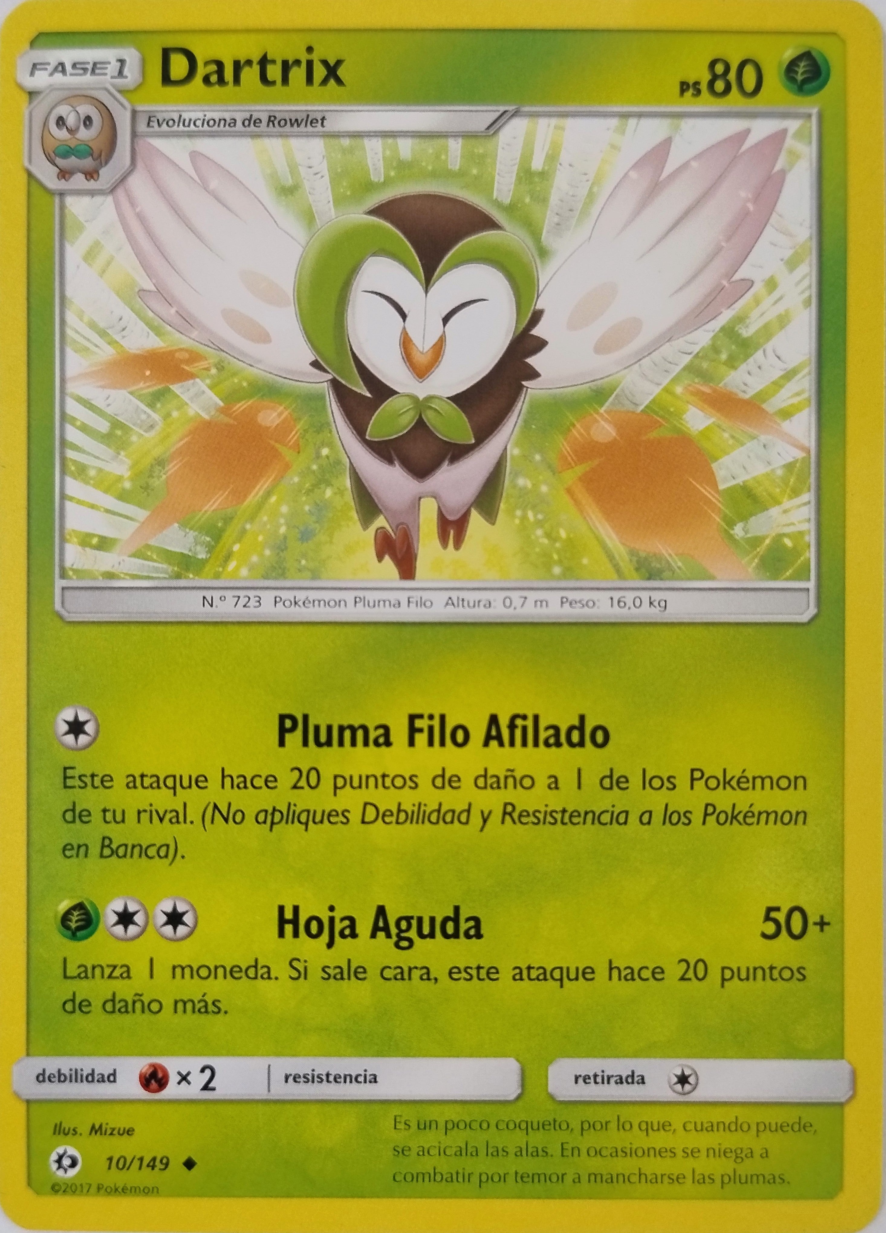 Pokémon Tcg Dartrix 10/149 (Español)