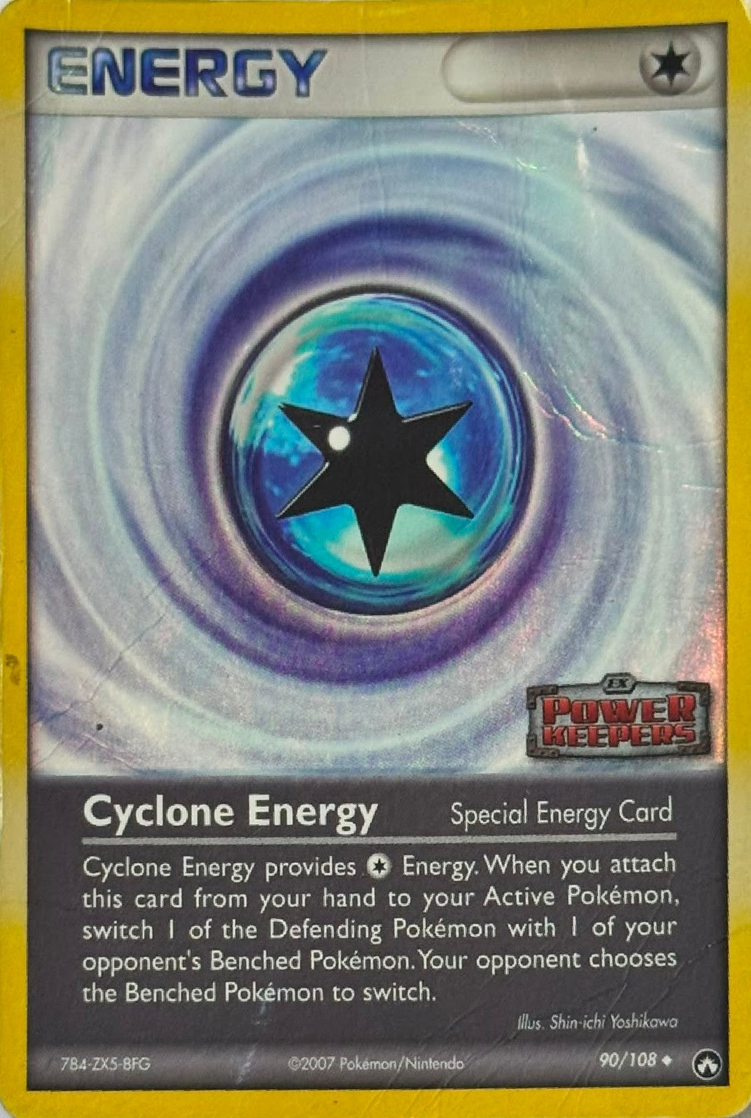 Pokémon Tcg Cyclone Energy 90/108 Holo (DMG)