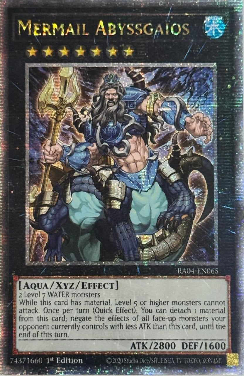 Yugioh! Mermail Abyssgaios RA04-EN065 Quarter