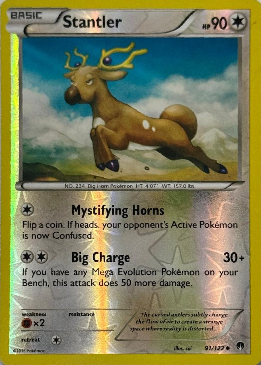 Pokémon Tcg Stantler 91/122 Reverse