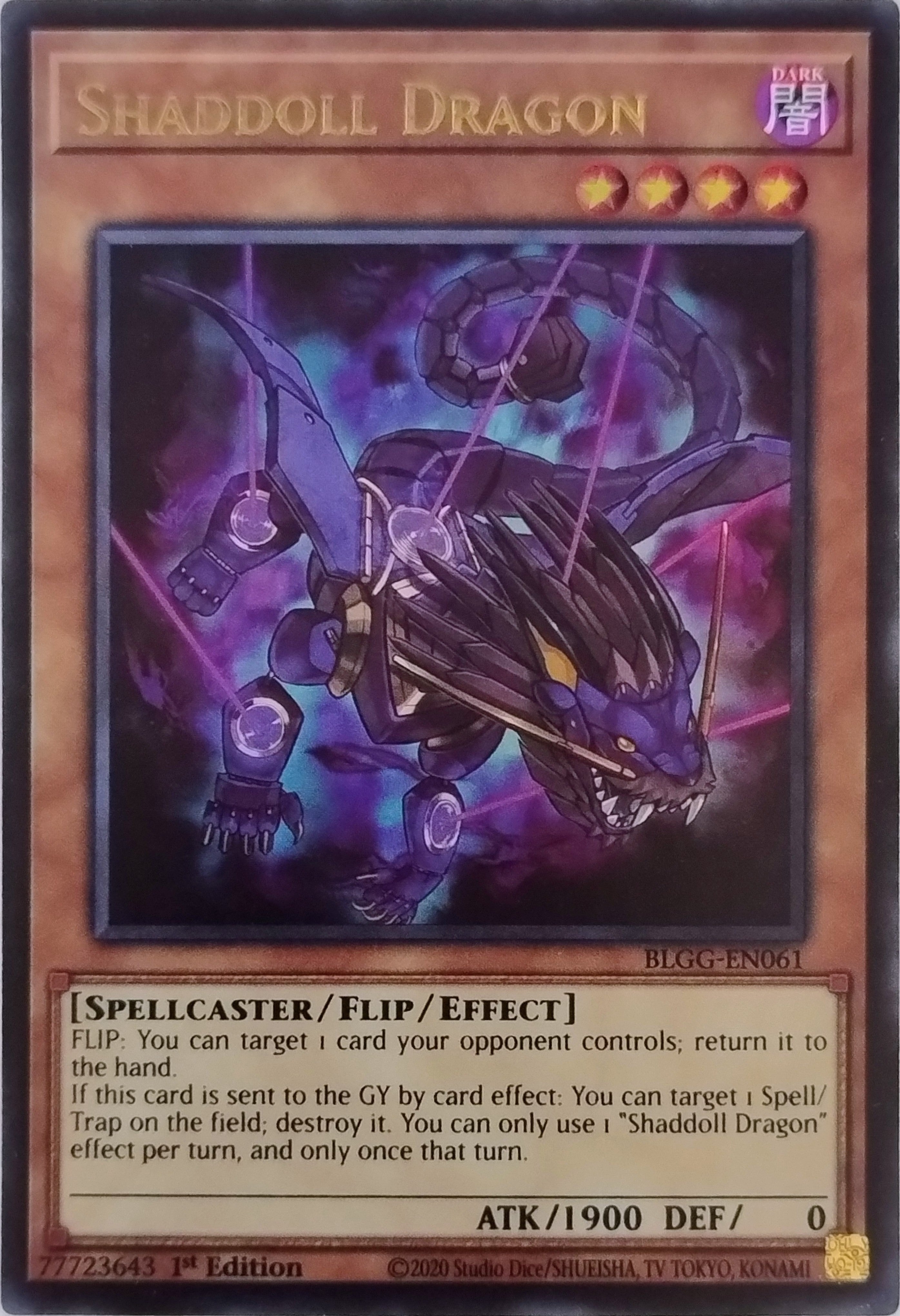Yugioh! Shaddoll Dragon Blgg-en061 1st Edition Ultra