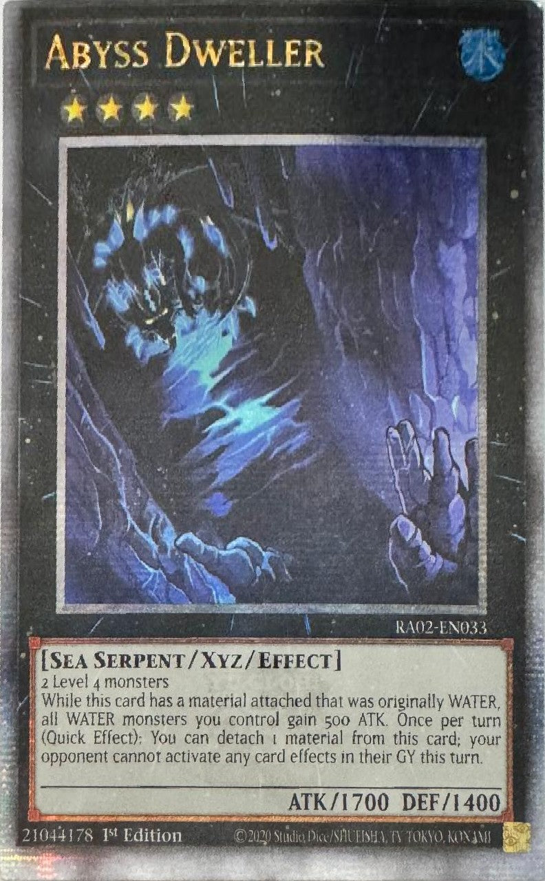 Yugioh! Abyss Dweller Ra-en033 1st Edition Quarter