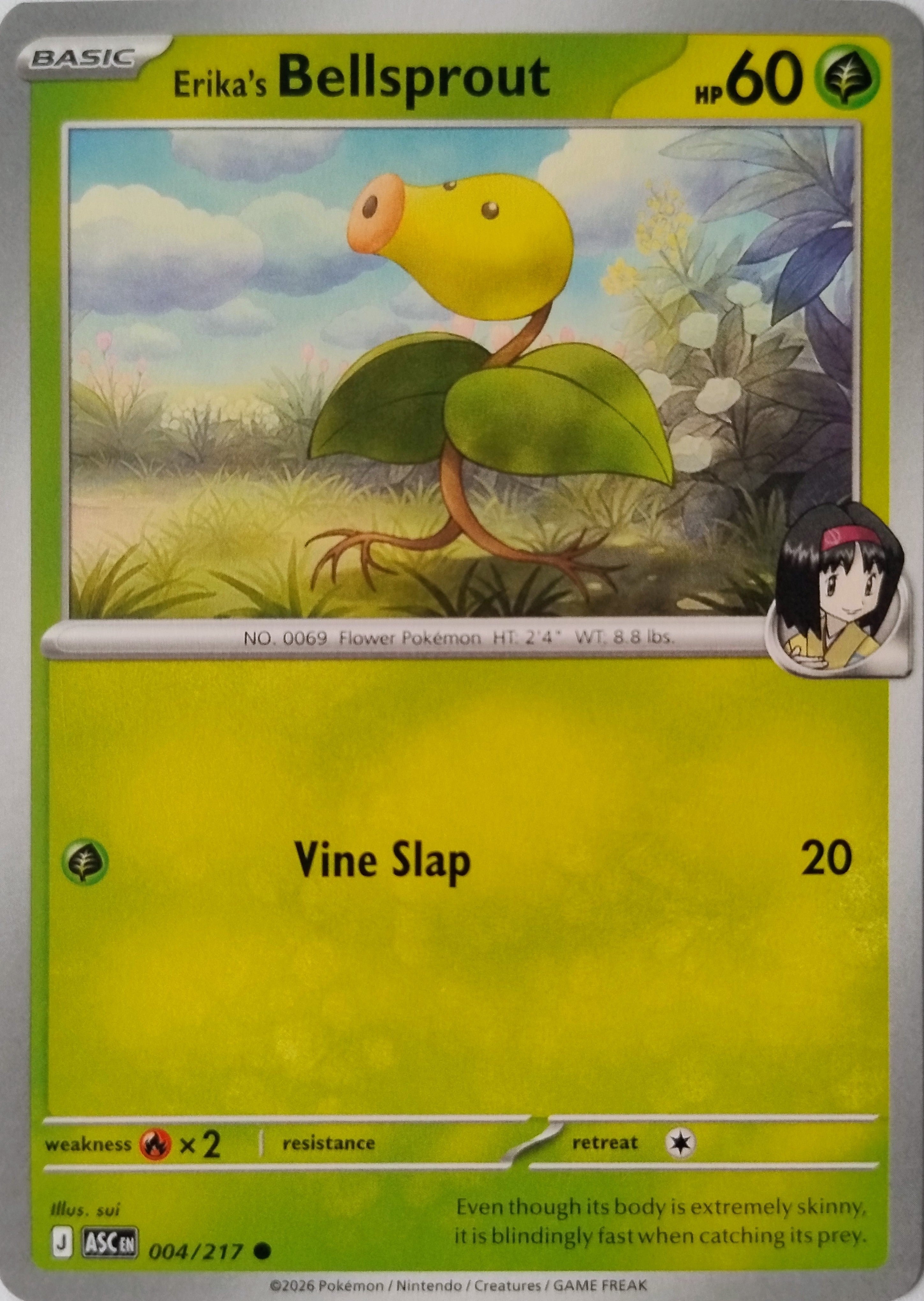 Pokemon Tcg Erika's Bellsprout 004/217