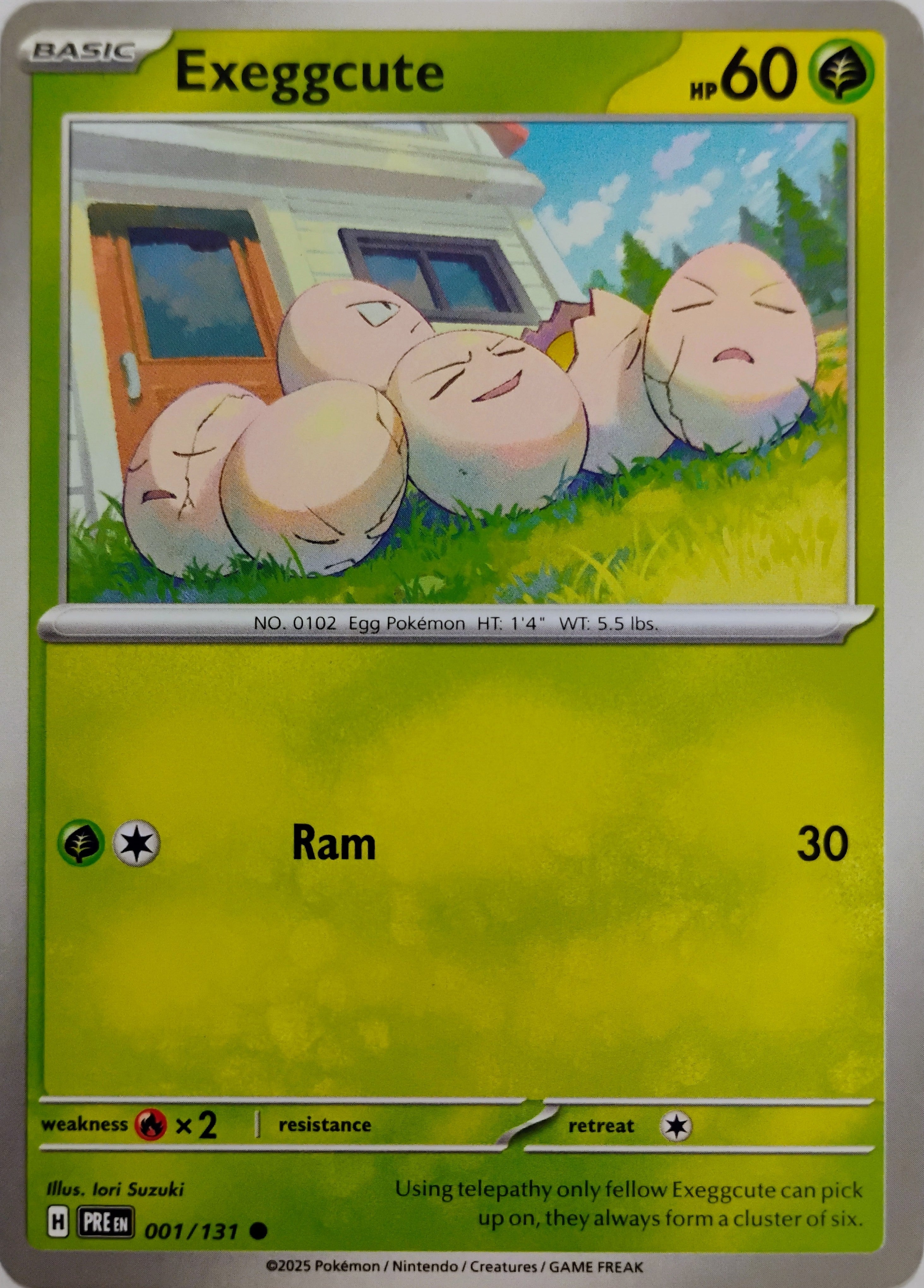 Pokémon tcg Exeggcute 001/131