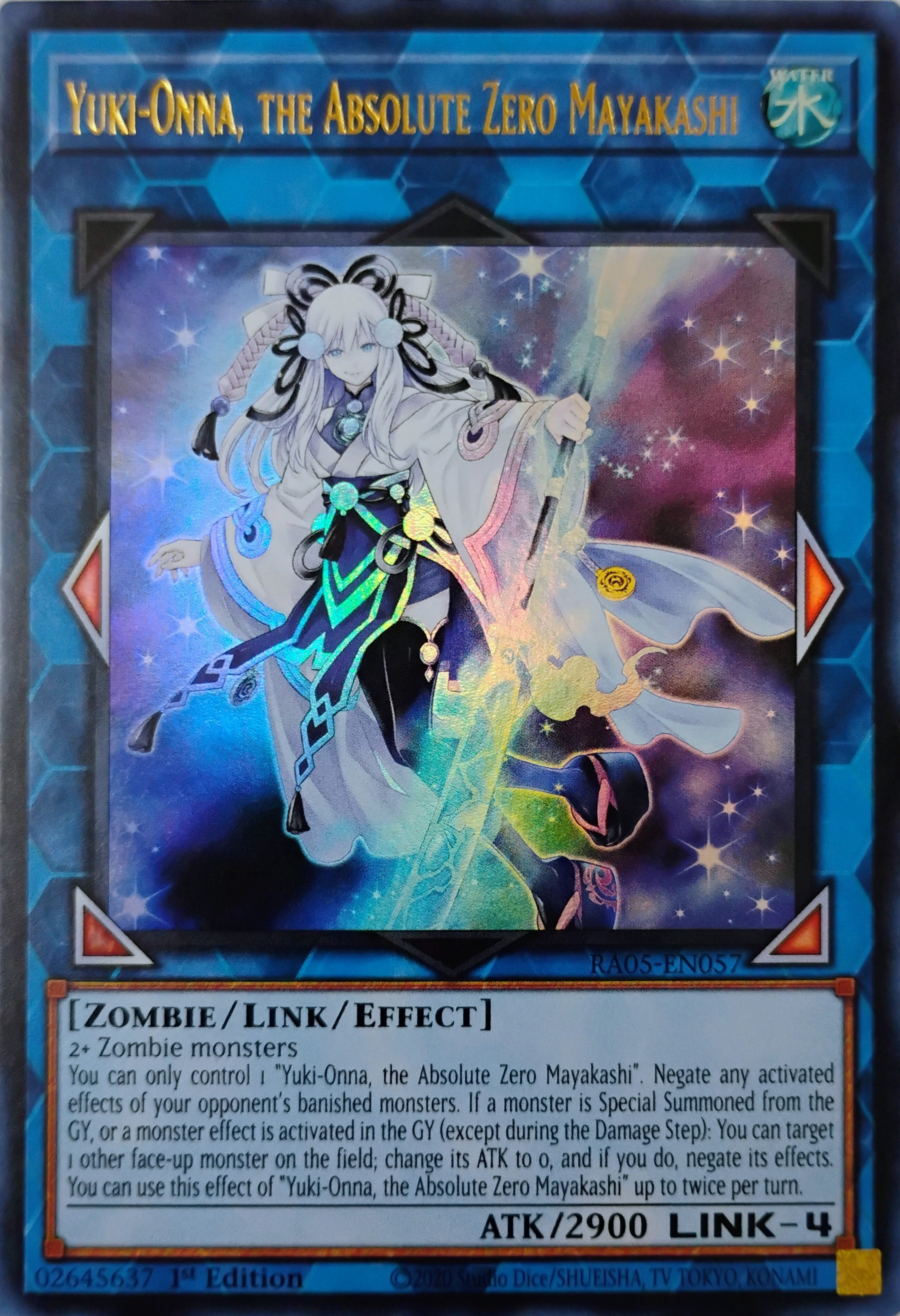 Yugioh! Yuki-Onna, the Absolute Zero Mayakashi Ra05-en057 1st edition Ultra Rare