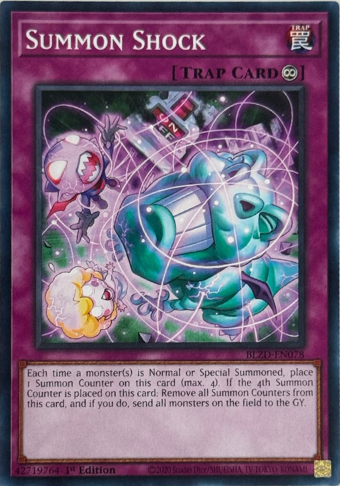 Yugioh! Summon Shock BLZD-EN078 1st Edition