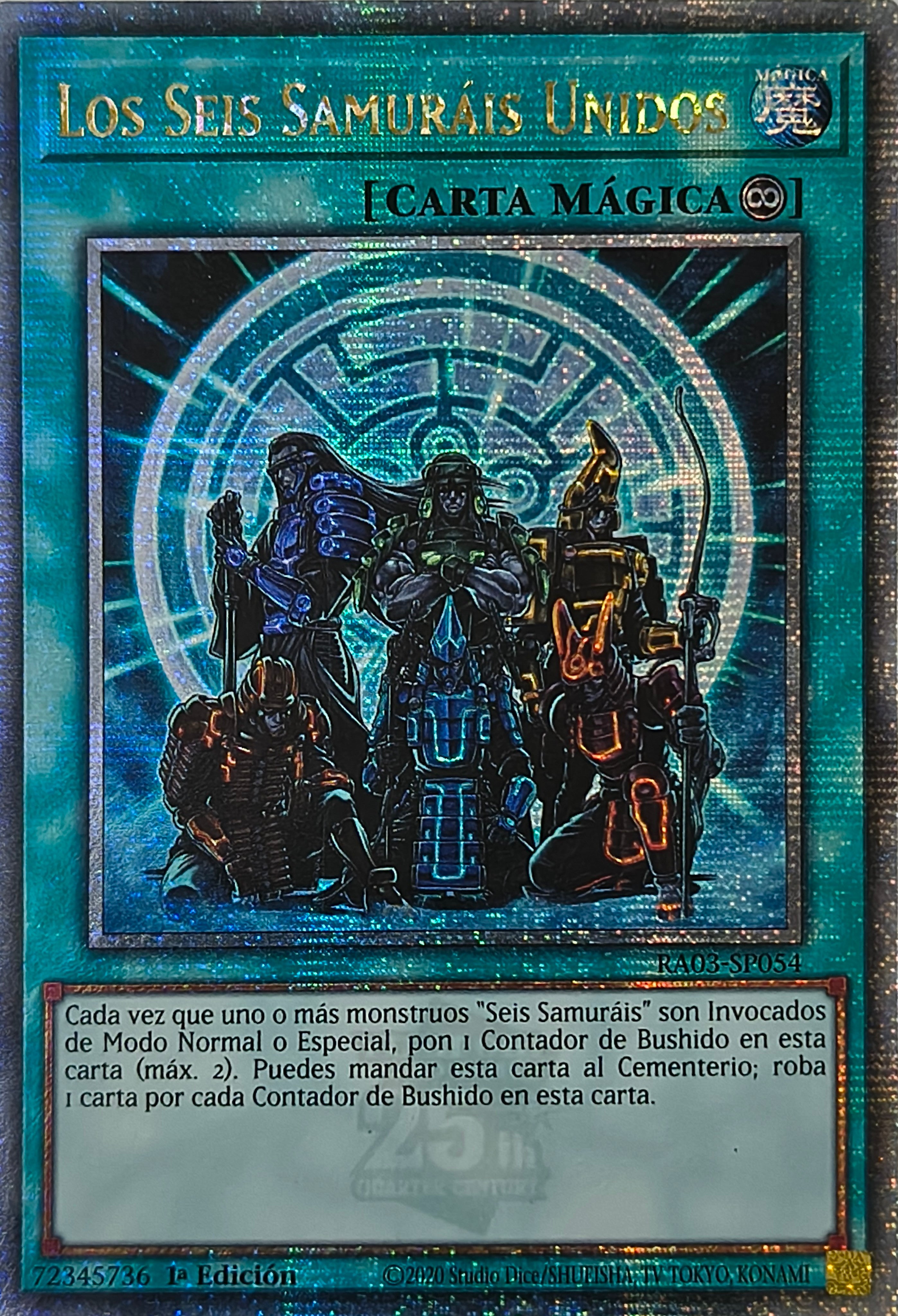 Yugioh! Los seis Samurai Ra03-sp054 1st Edition Quarter Century