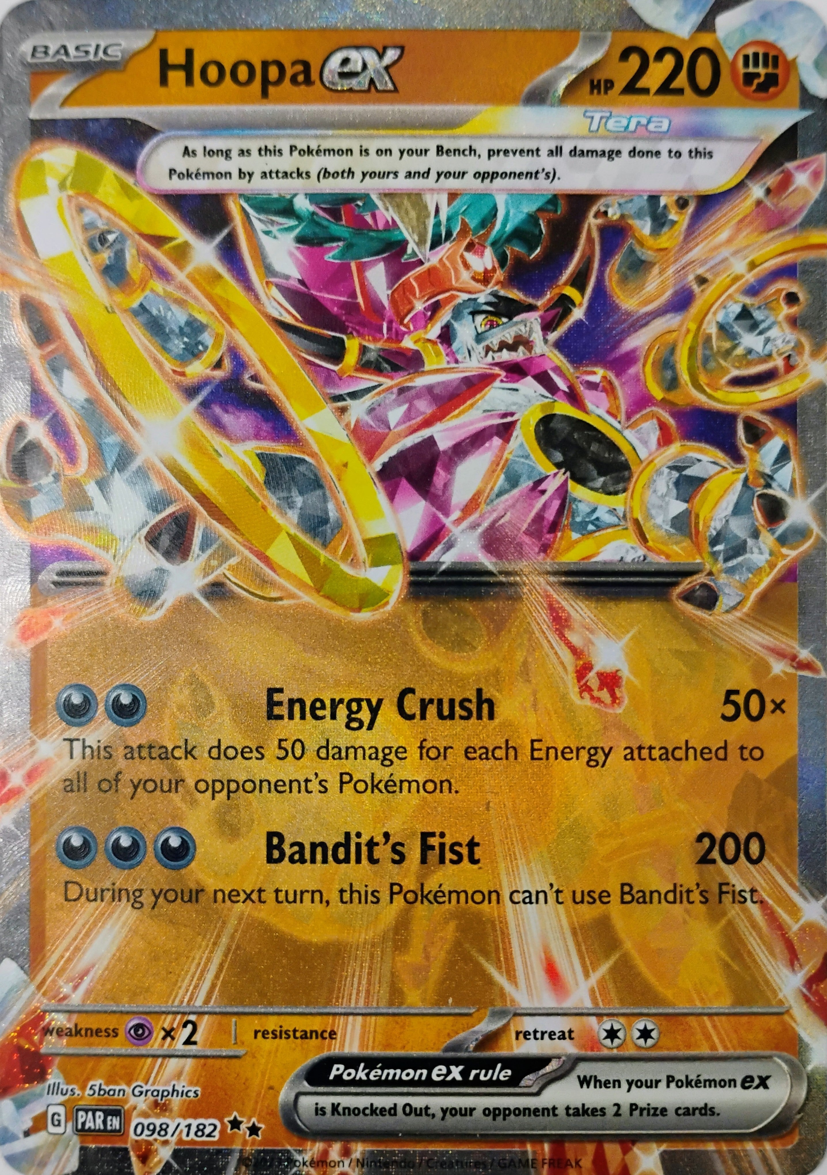 Pokémon tcg Hoopa Ex 098/182