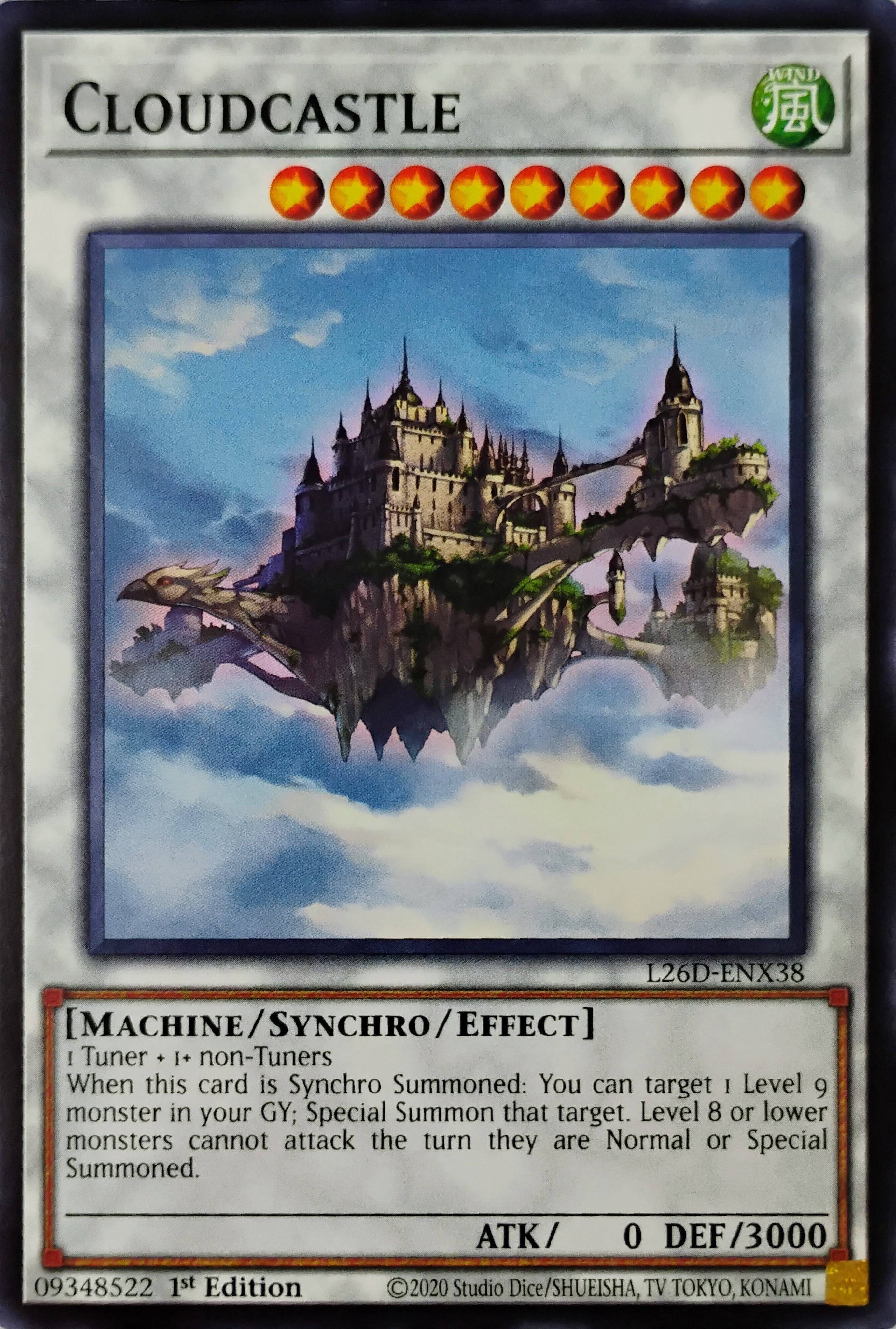 Yugioh! Cloudcastle L26D-ENX38 1st edition