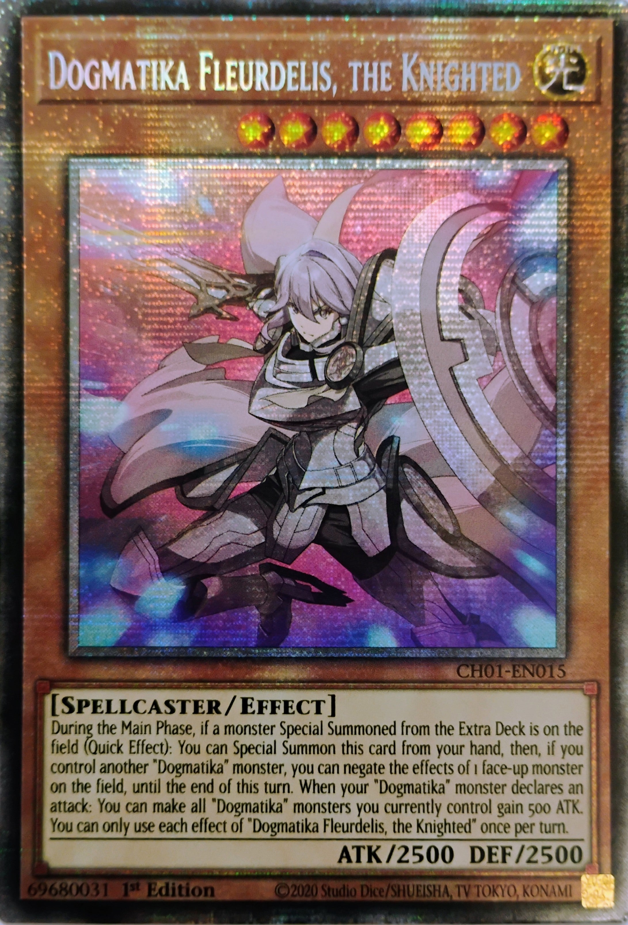 Yugioh! Dogmatika Fleurdelis, The Knighted Ch01-en015 1st Edition Starlight