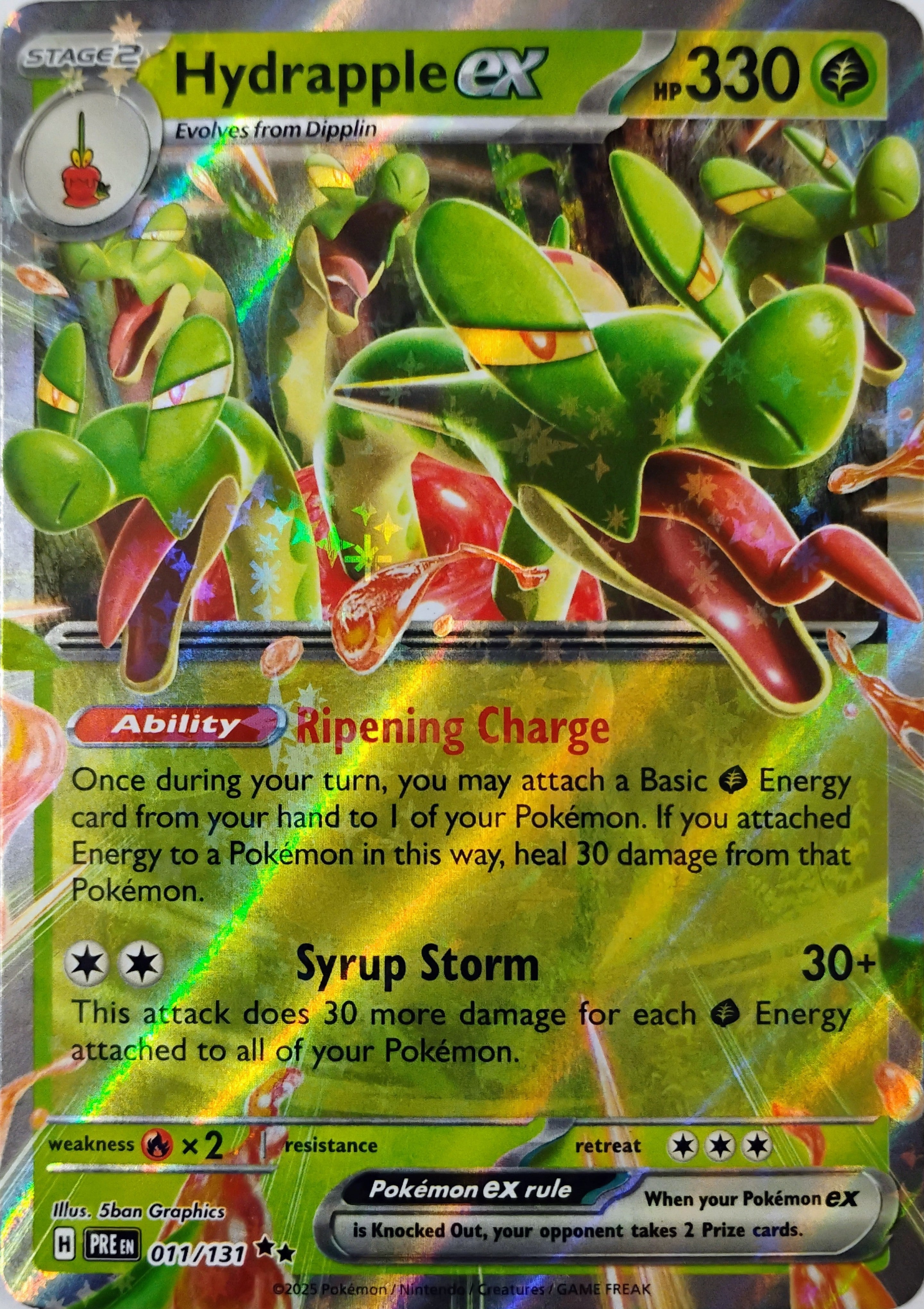 Pokémon tcg Hydrapple Ex 011/131