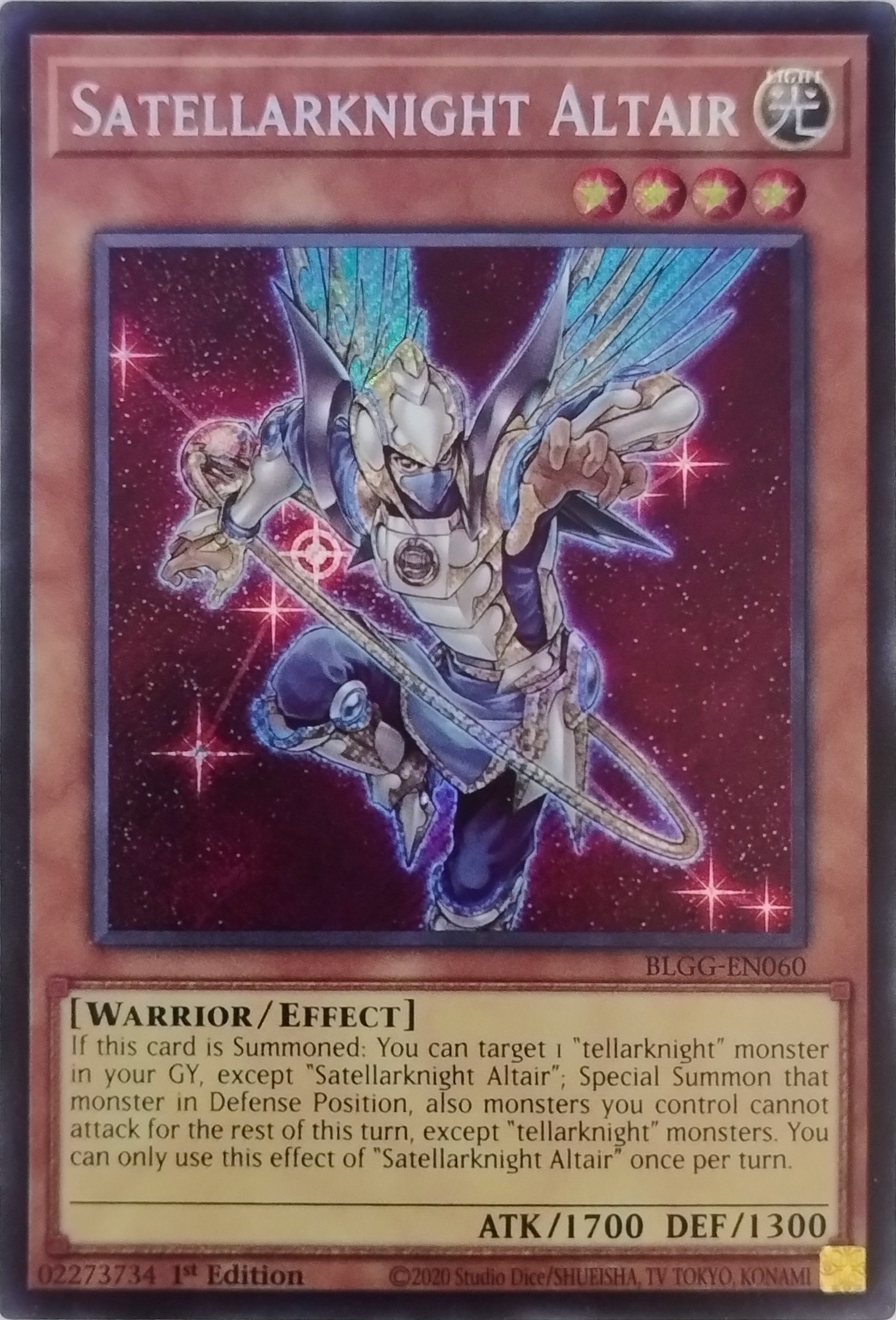 Yugioh! Satellarknight Altair Blgg-en060 1st Edition Secret