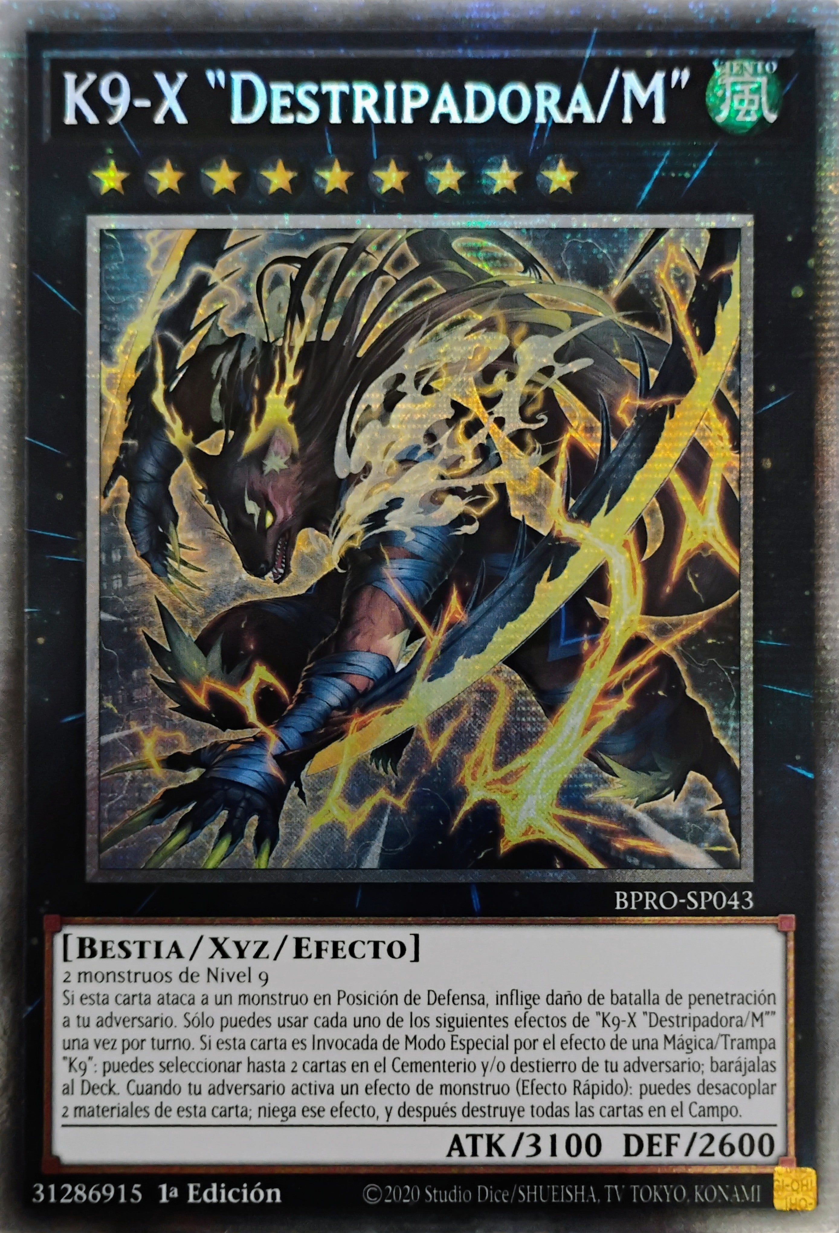 Yugioh! K9-X "Destripadora/M" Bpro-sp043 Starlight