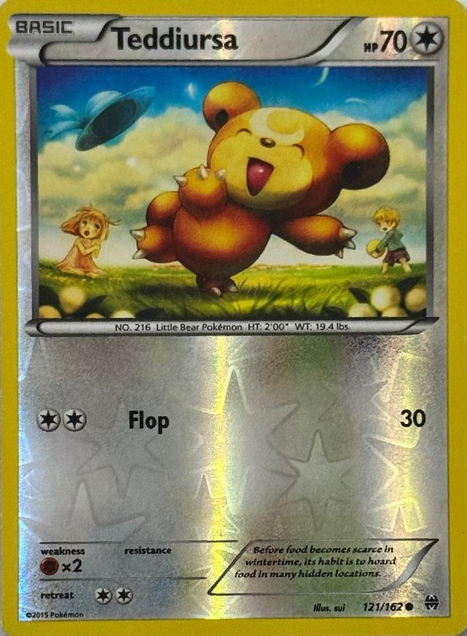 Pokémon Tcg Teddiursa 121/162 Reverse