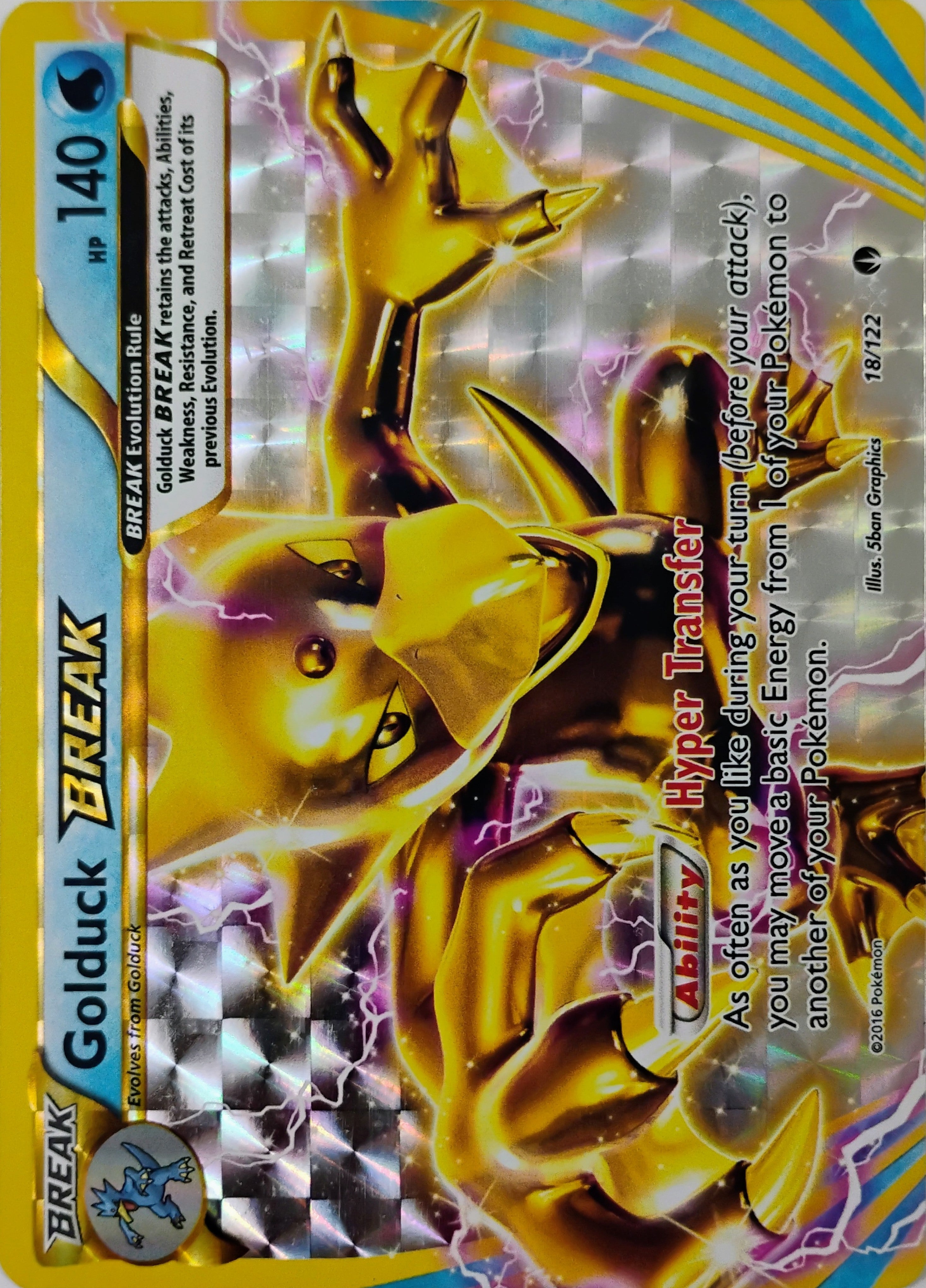 Pokémon tcg Golduck 18/122 Break