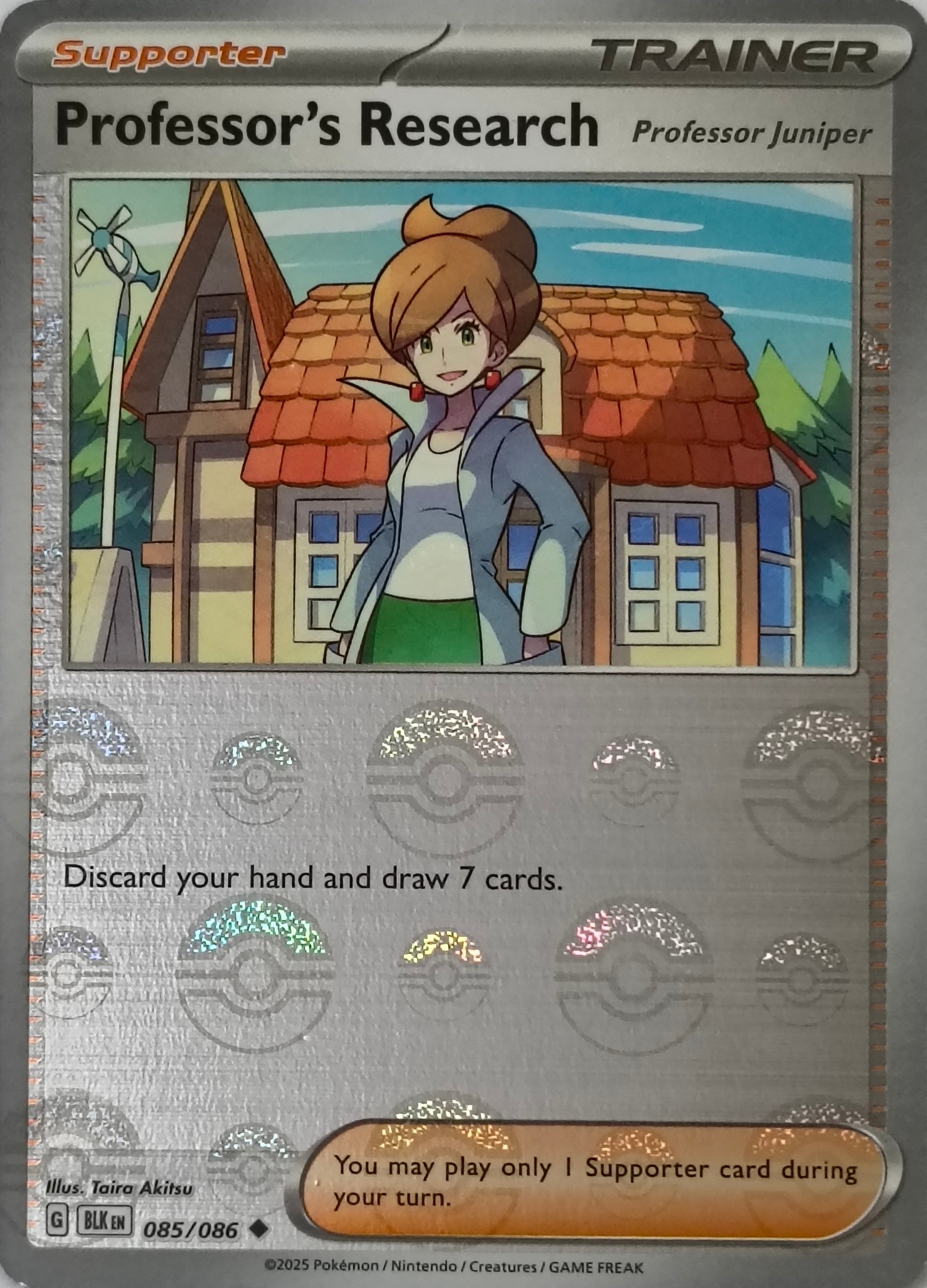 Pokémon tcg Professor's Research 085/086 (Poke Ball)