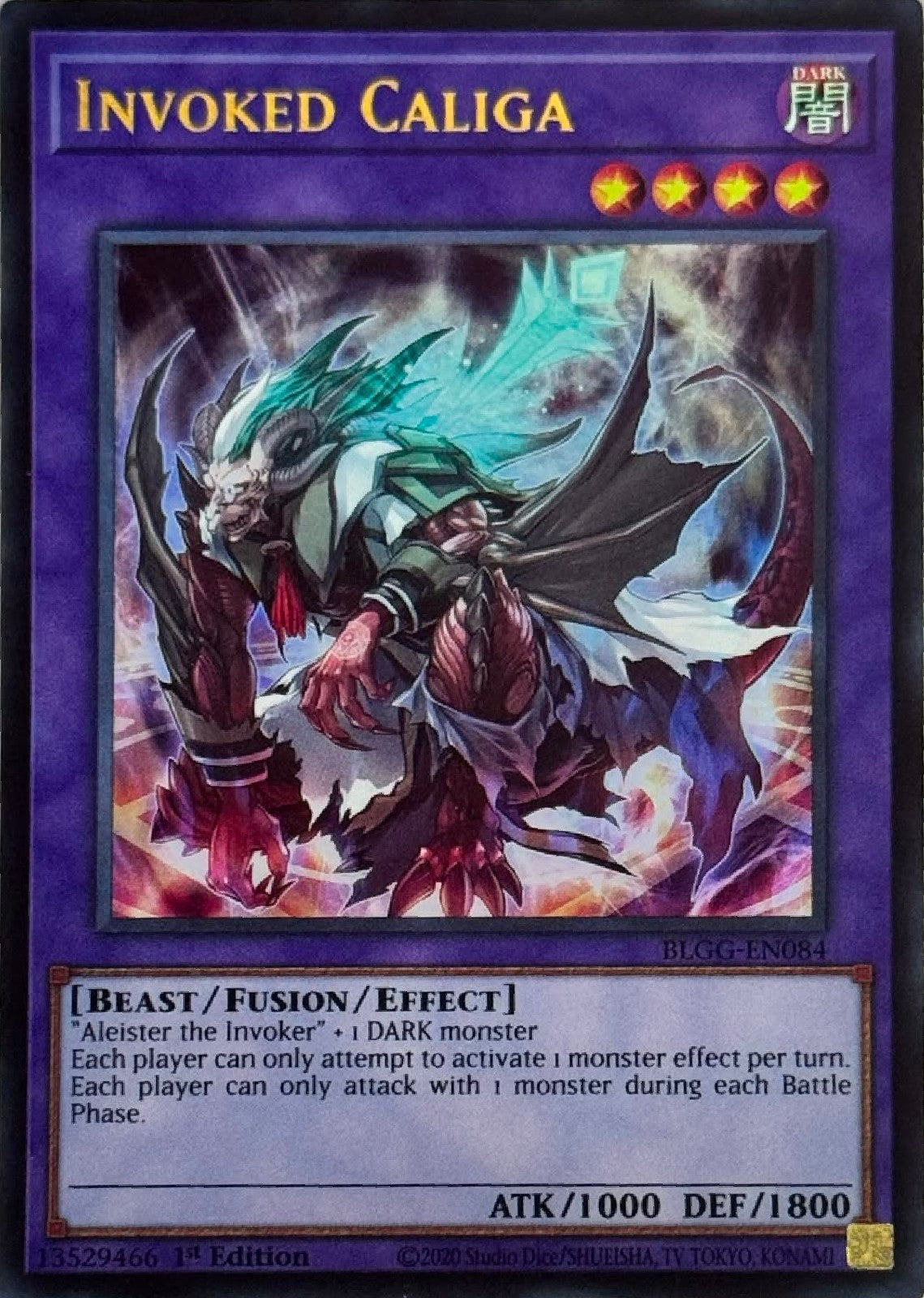 Yugioh! Invoked Caliga BLGG-EN084 1st Edition Ultra