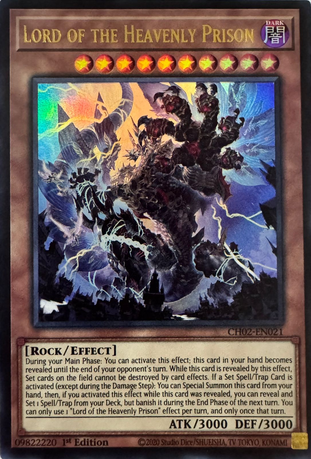 Yugioh! Lord Of The Heavenly Prision Ch02-en021 1st Edition Ultra Rare